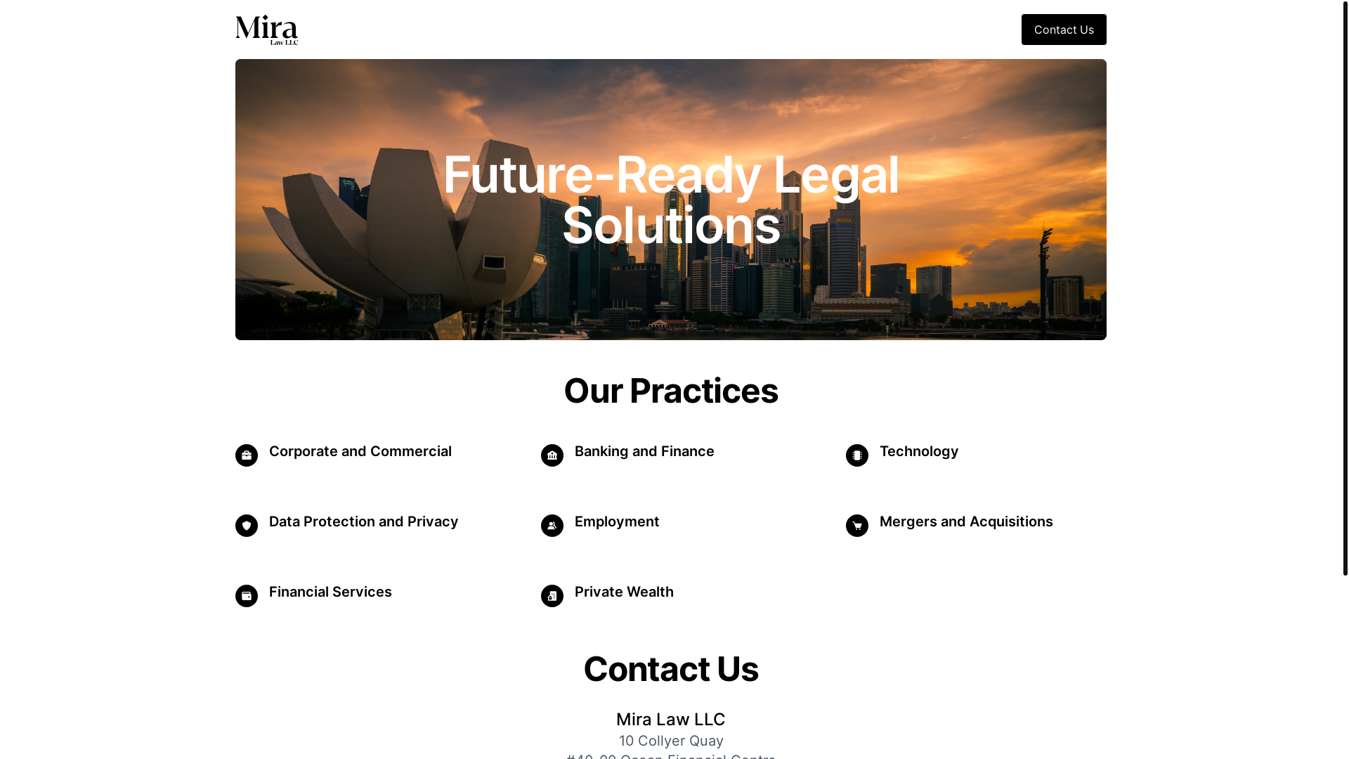 website screenshot of https://miralaw.pages.dev/