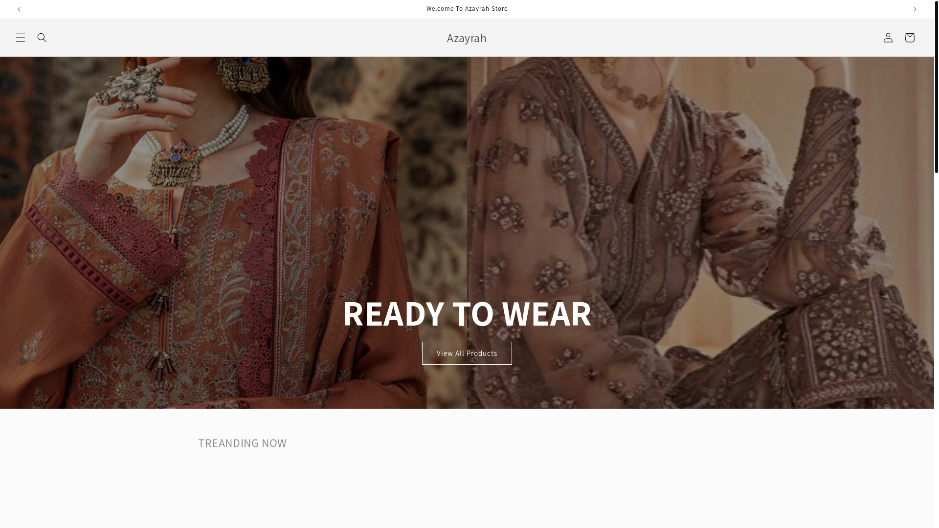 website screenshot of https://azayrah.online/