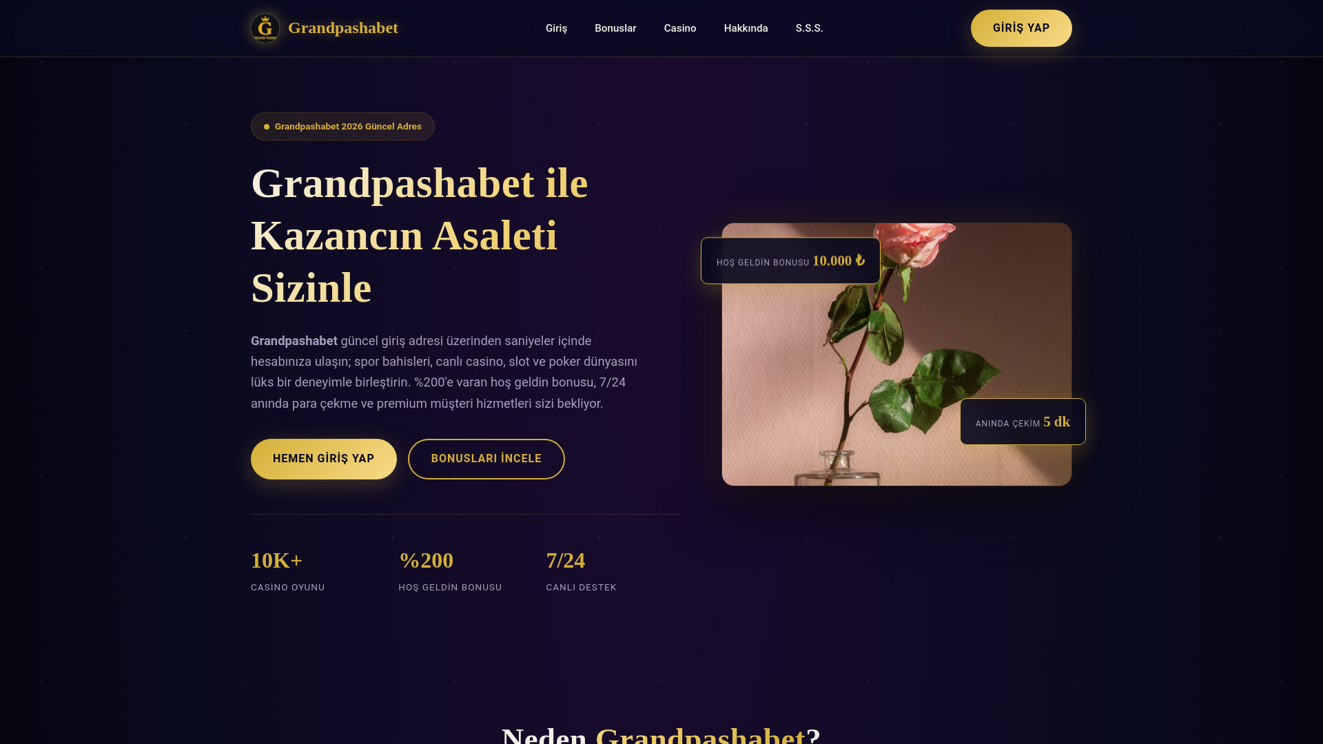 website screenshot of https://m.granddpasha-bet.com/
