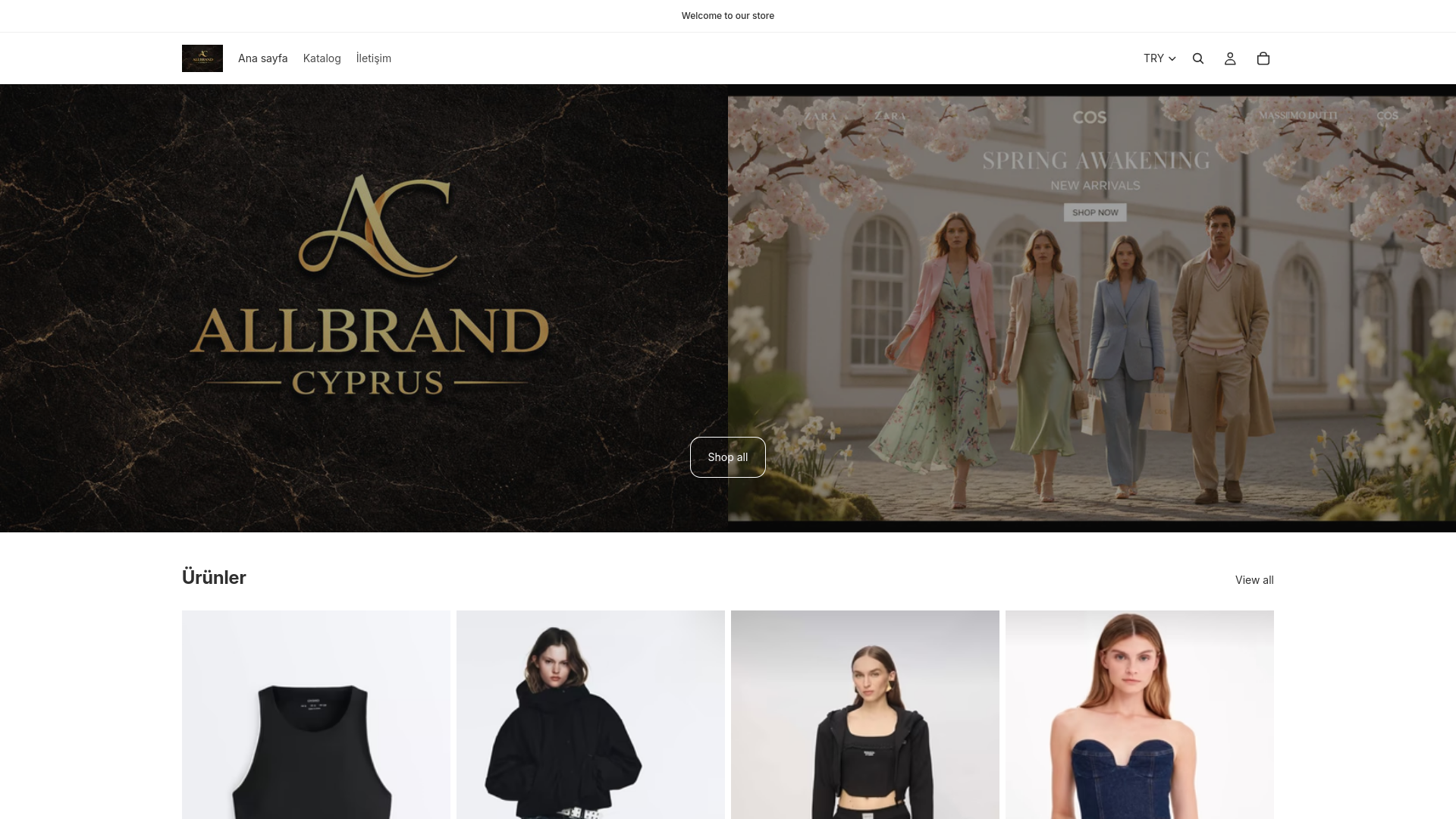 website screenshot of https://allbrandcyprus.com/