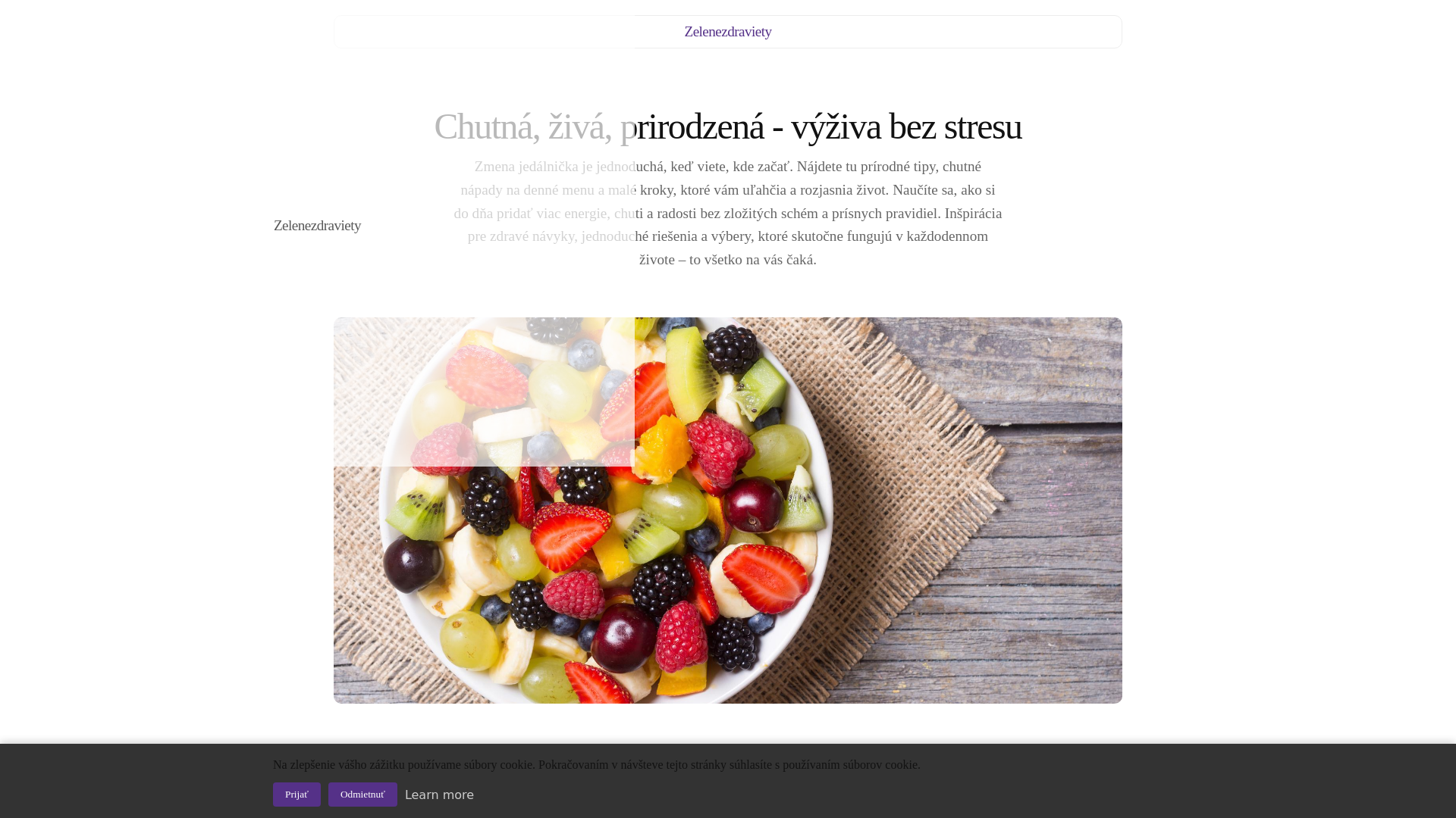 website screenshot of https://zelenezdraviety.info