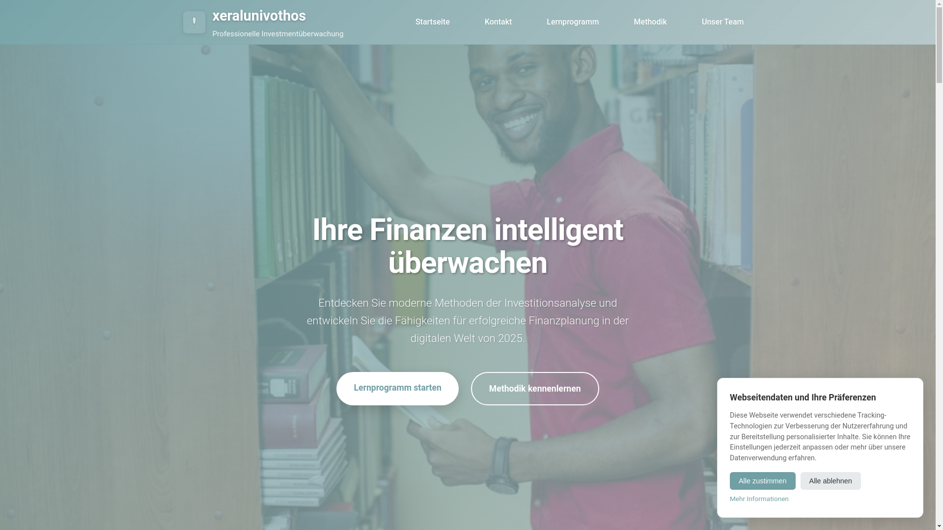 website screenshot of https://xeralunivothos.com/
