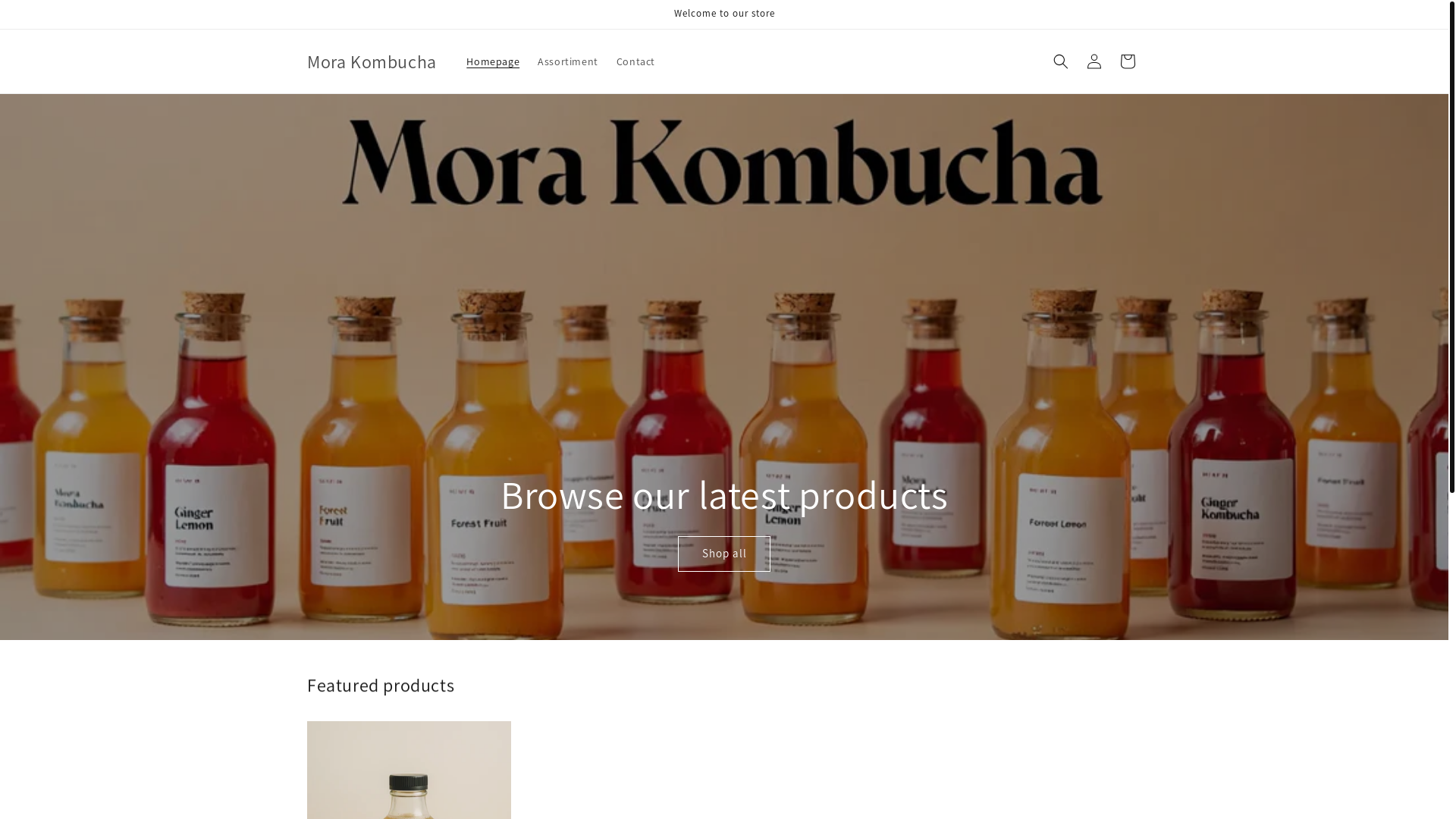 website screenshot of https://morakombucha.com/
