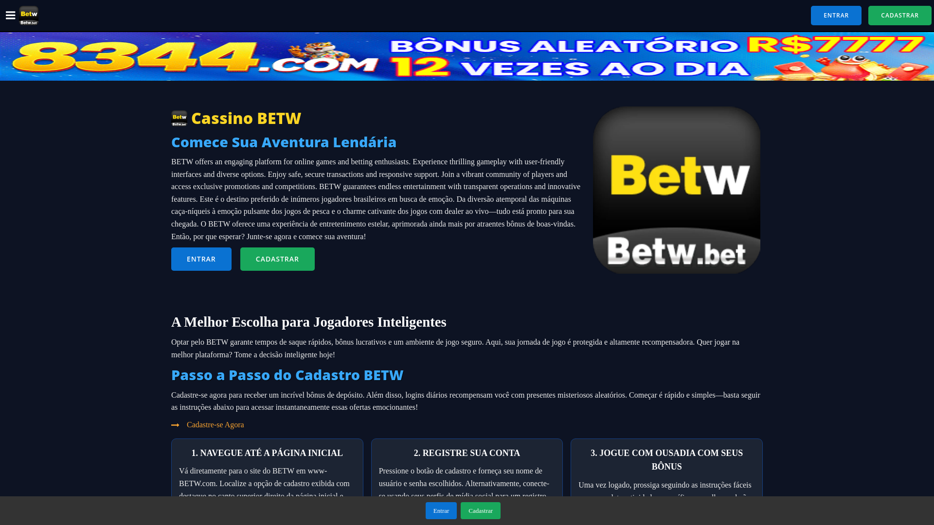 website screenshot of https://betwspin.com/