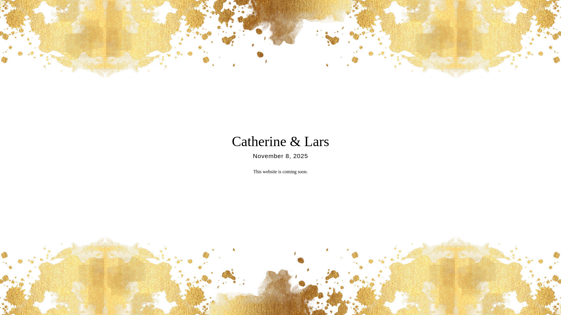 website screenshot of https://larsandcatherine.com/