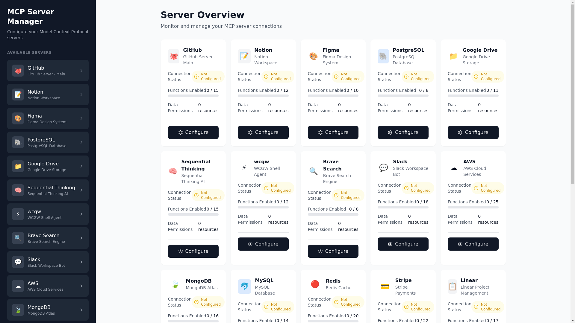 website screenshot of https://mcp-server-configure.pages.dev/