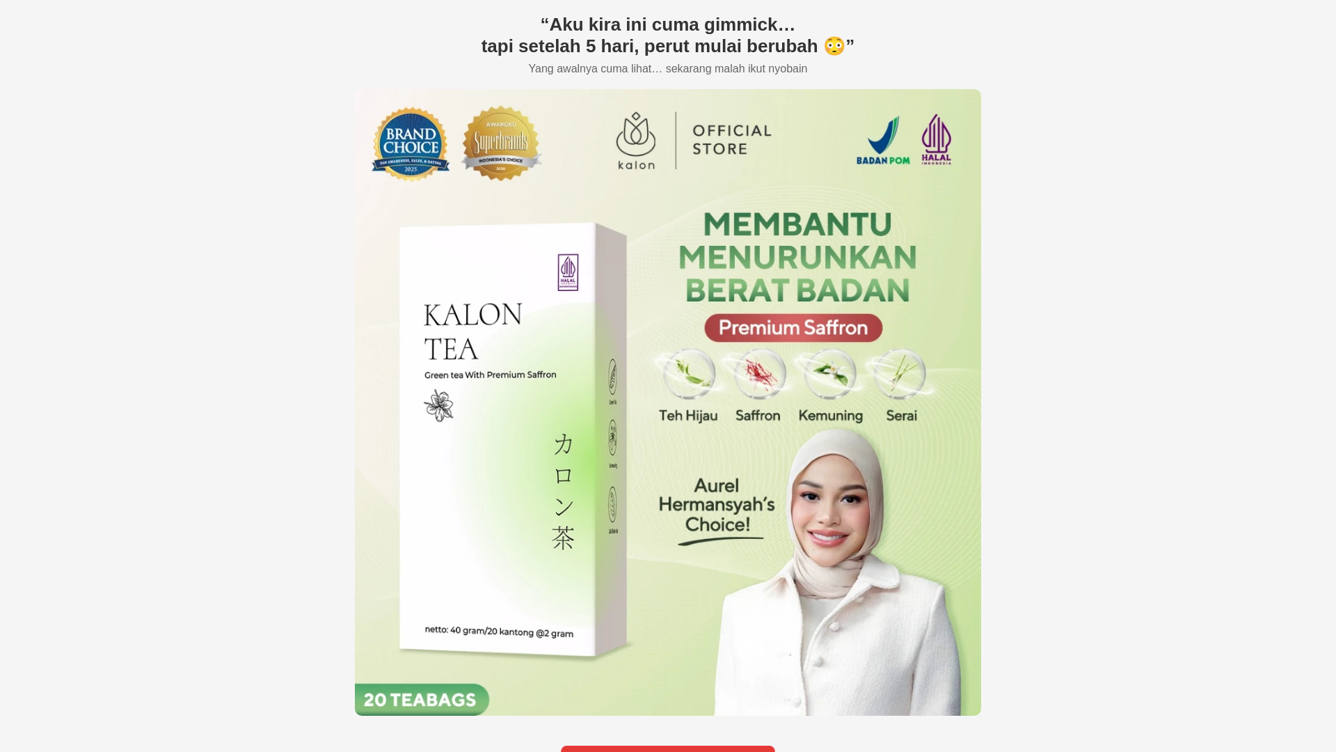 website screenshot of https://kalontea.shop/