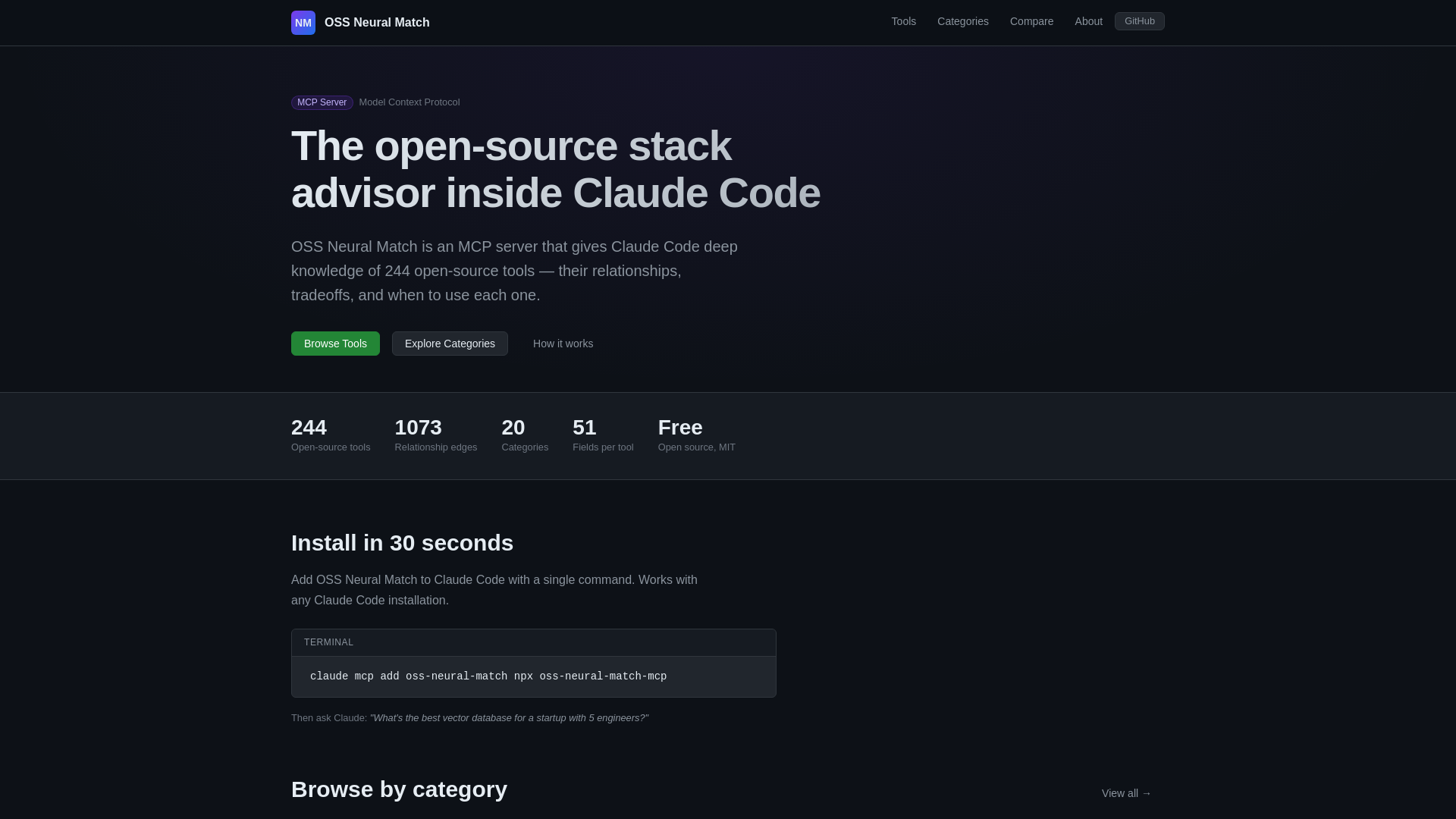website screenshot of https://oss-neural-match.pages.dev/