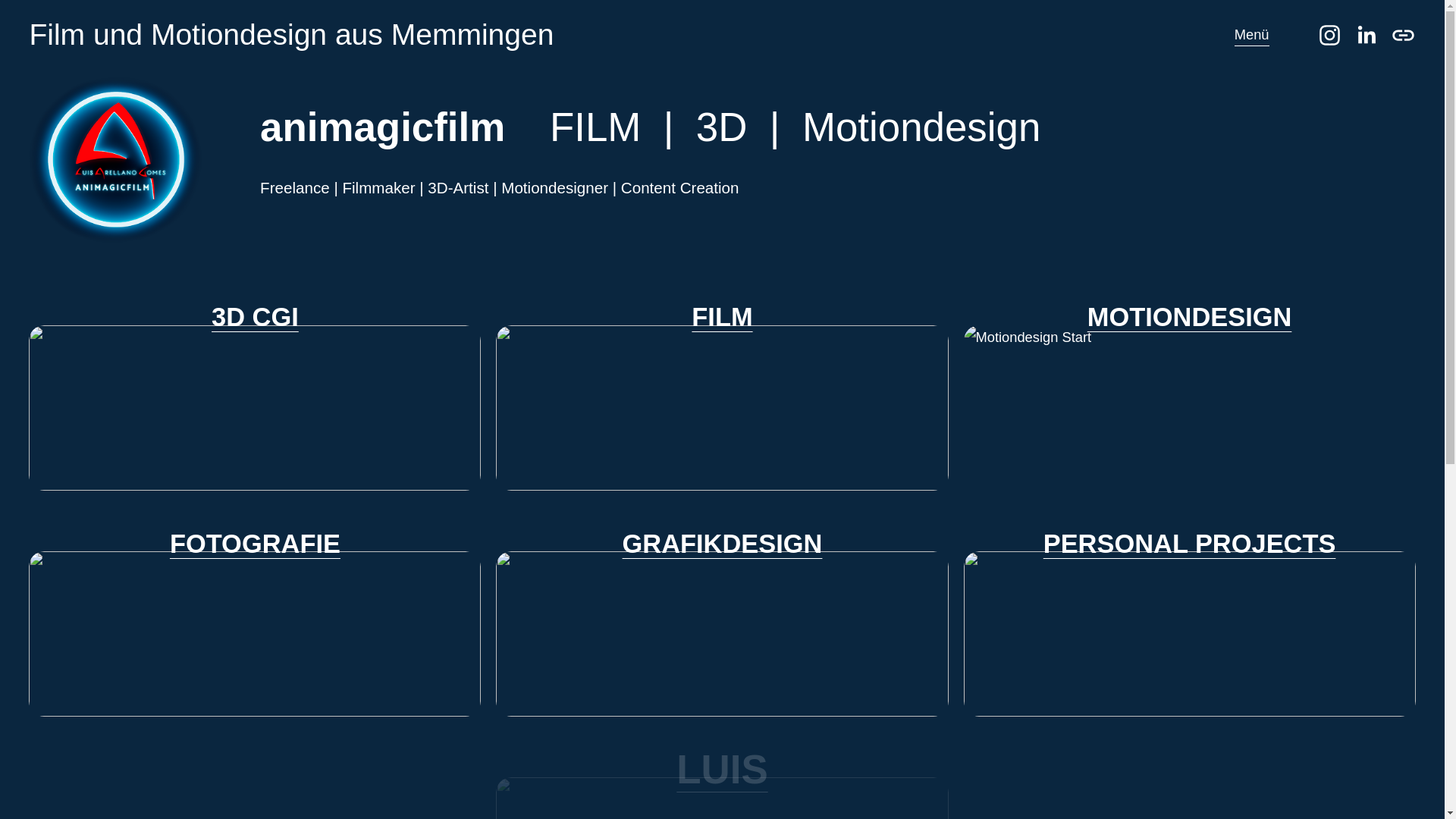 website screenshot of https://animagicfilm.de/