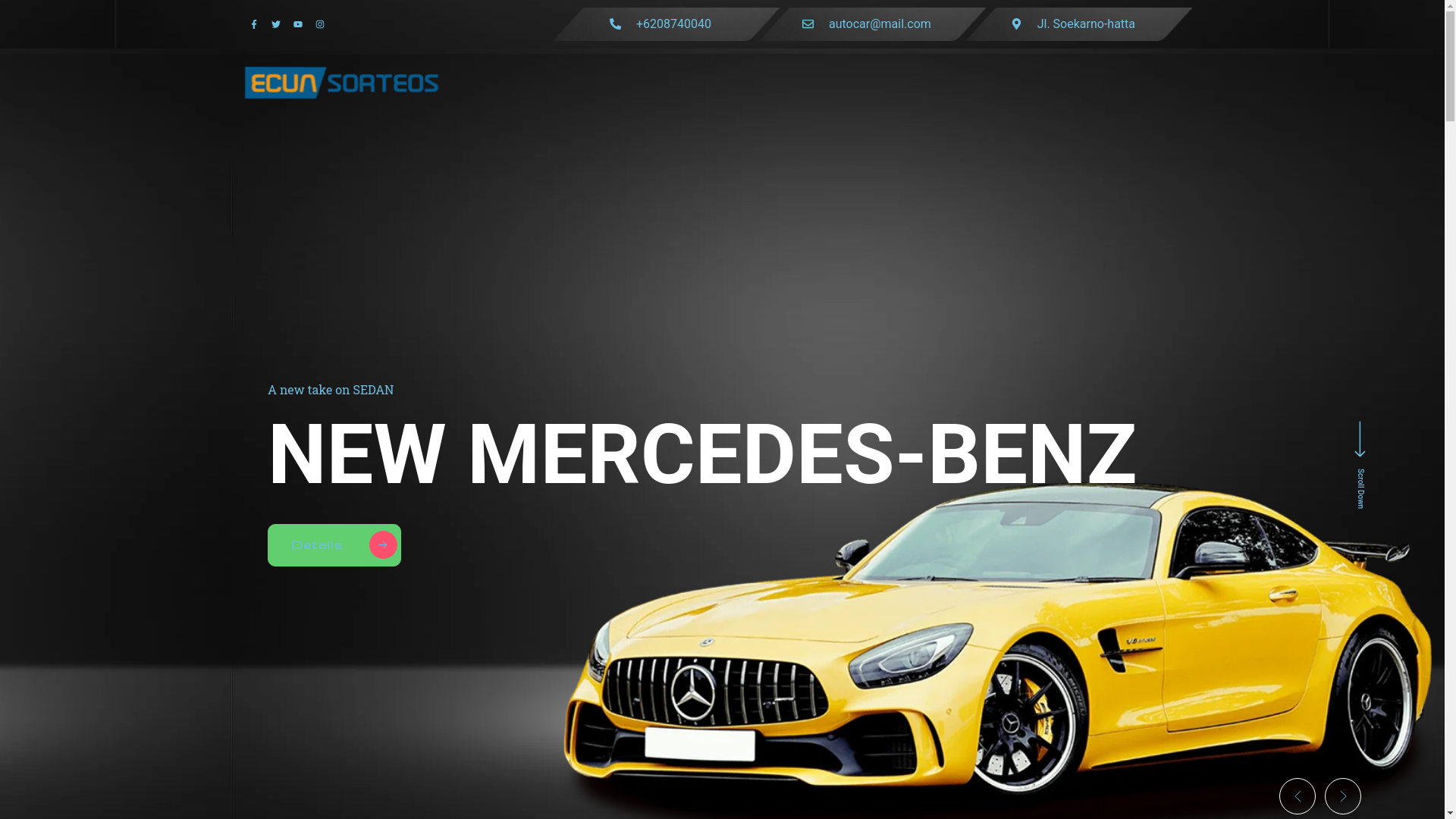 website screenshot of https://ecuasorteos.com/