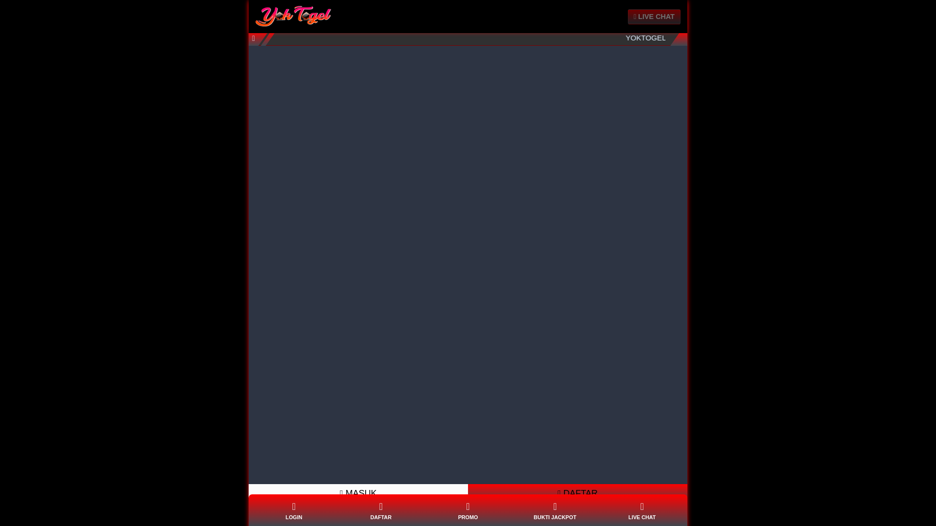 website screenshot of https://yoktogelmobile.pages.dev/