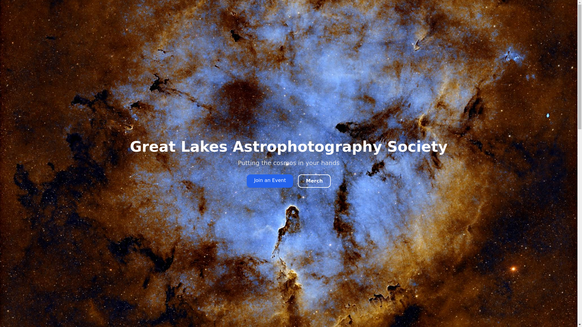 website screenshot of https://greatlakesastro-website.pages.dev/