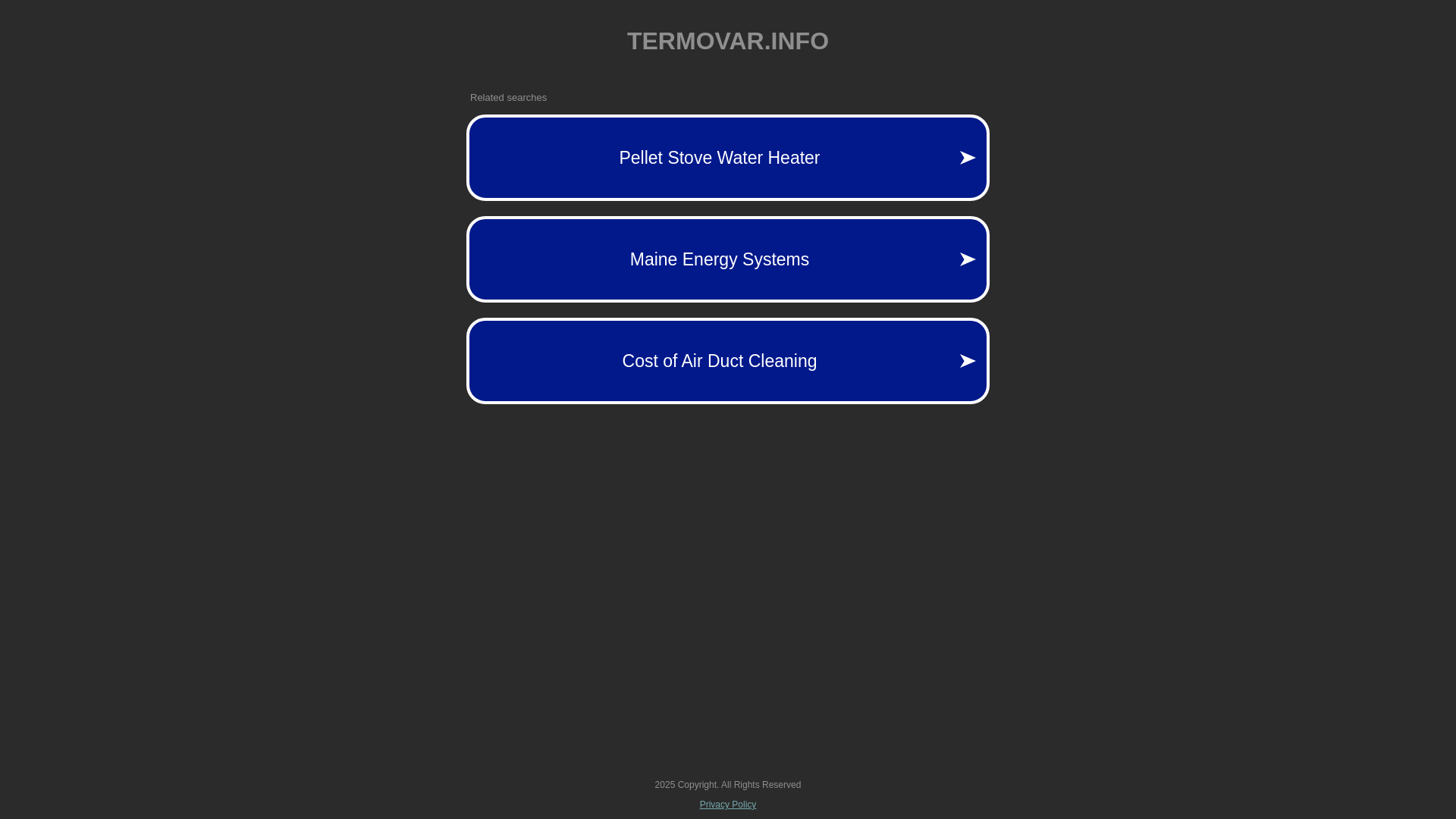 website screenshot of https://termovar.info/