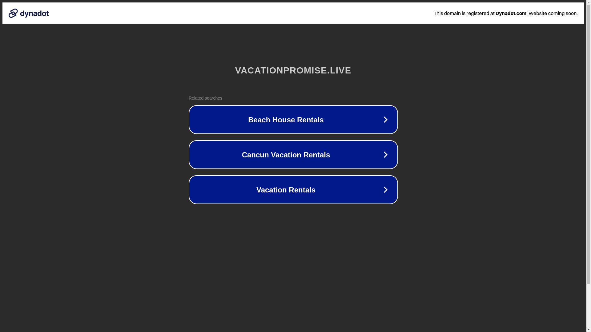 website screenshot of https://vacationpromise.live/