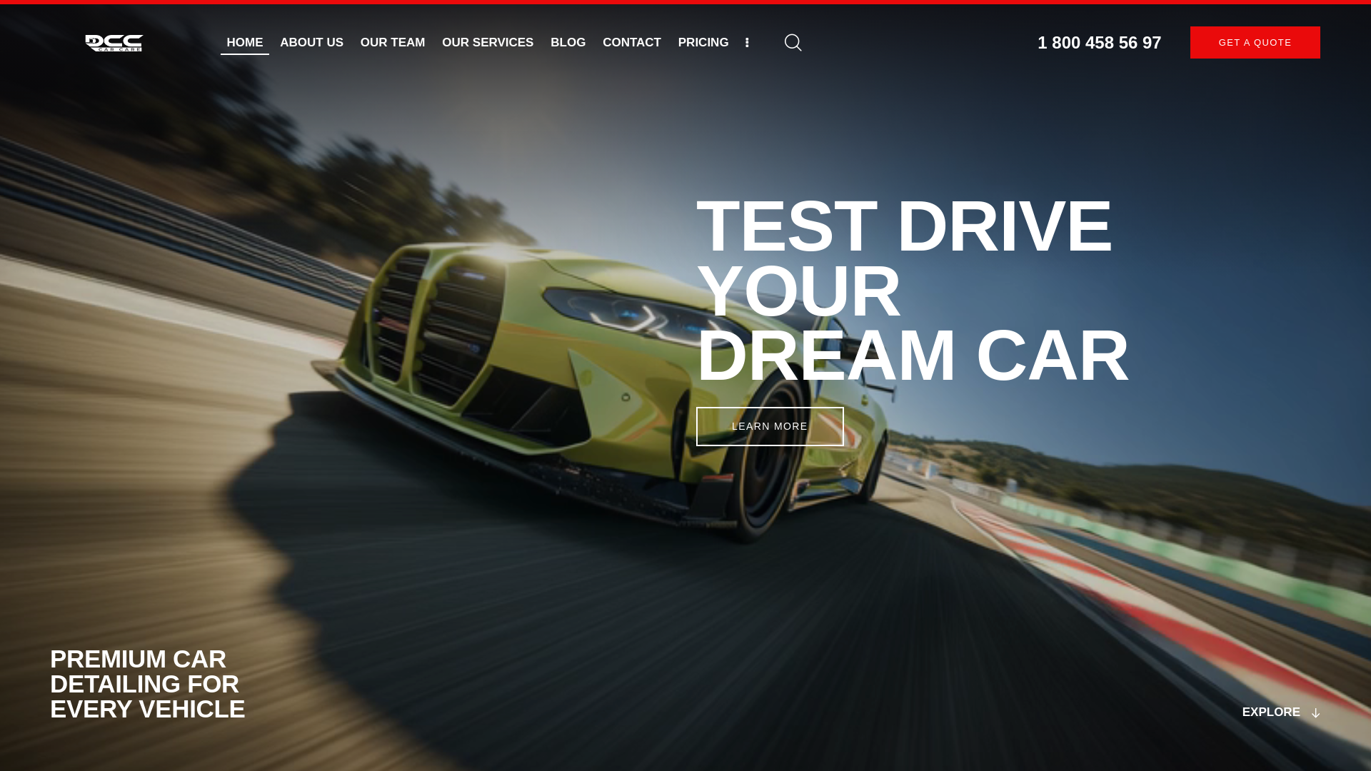 website screenshot of https://dcccarcare.com/