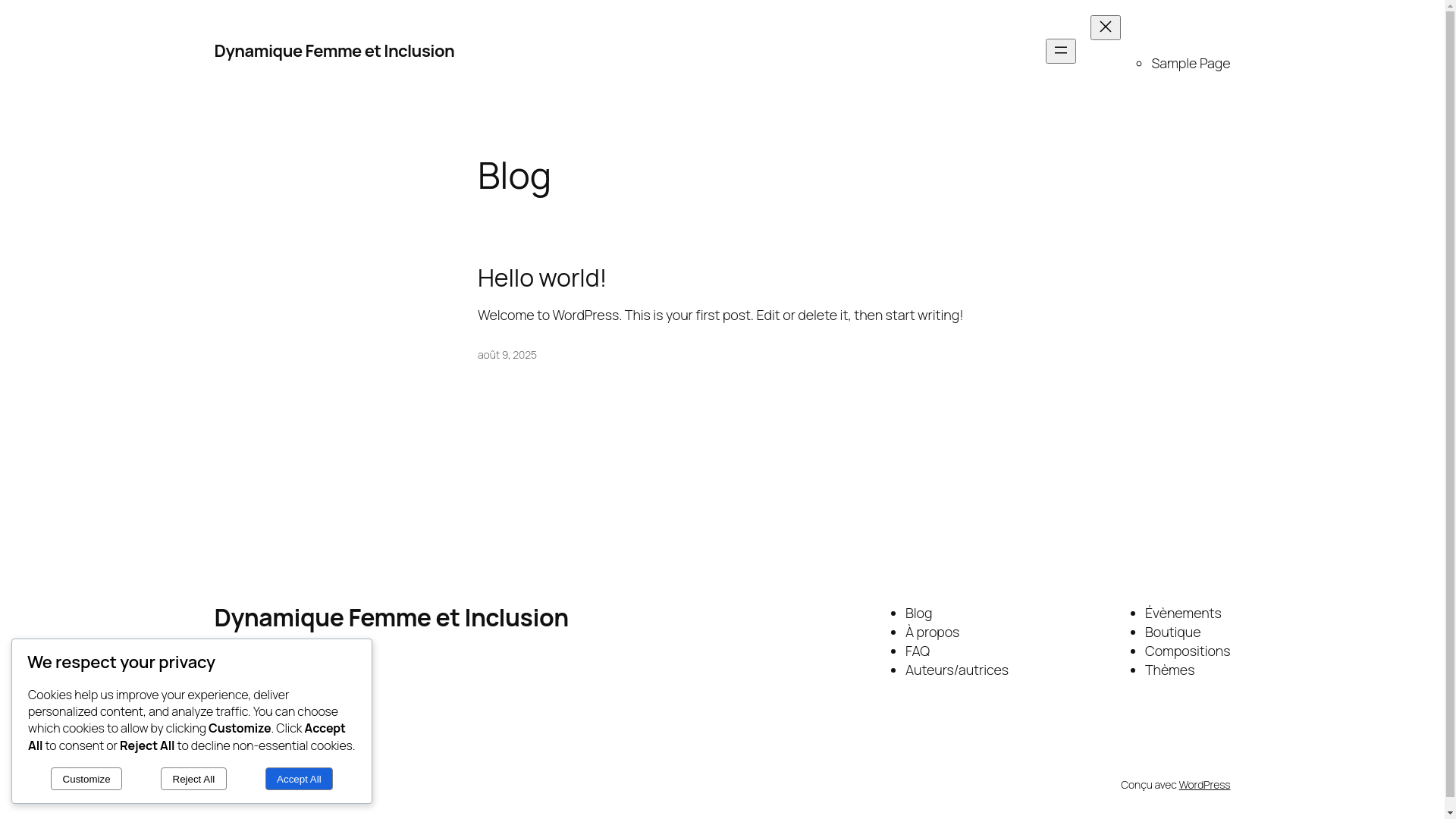 website screenshot of https://dynamiquefemmecejp.org/