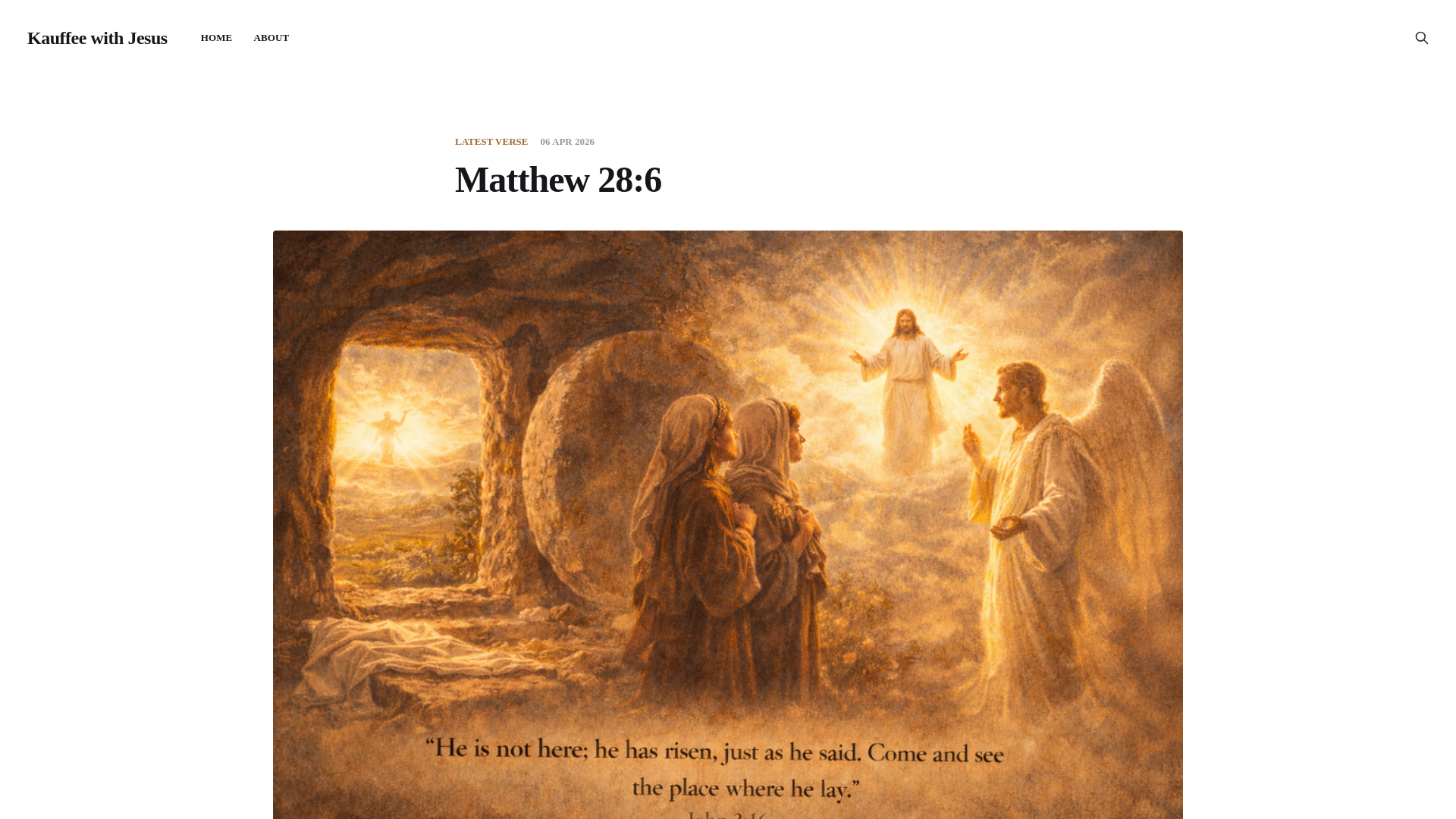 website screenshot of https://kauffeewithjesus.com