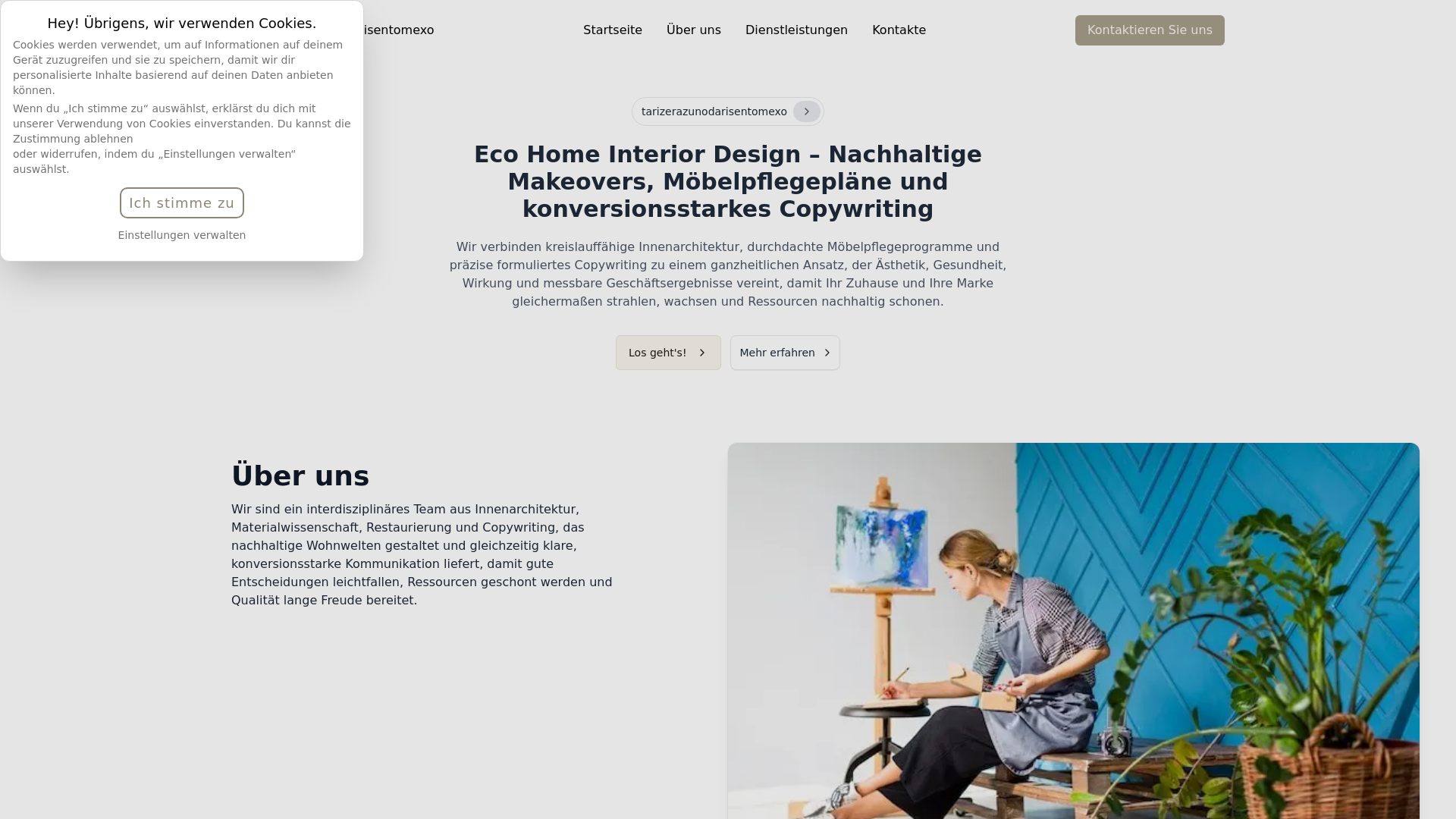 website screenshot of https://tarizerazunodarisentomexo.click
