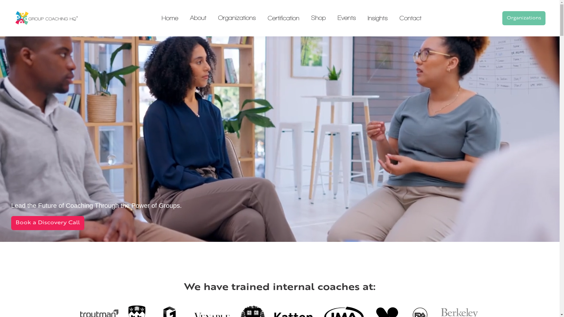 website screenshot of https://trygroupcoachinghq.com/