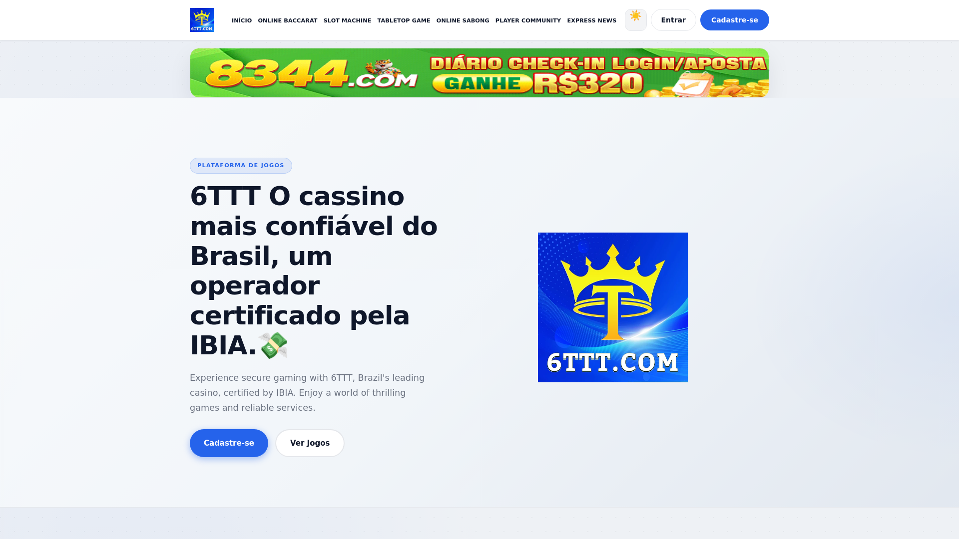 website screenshot of https://6tttapp.com/