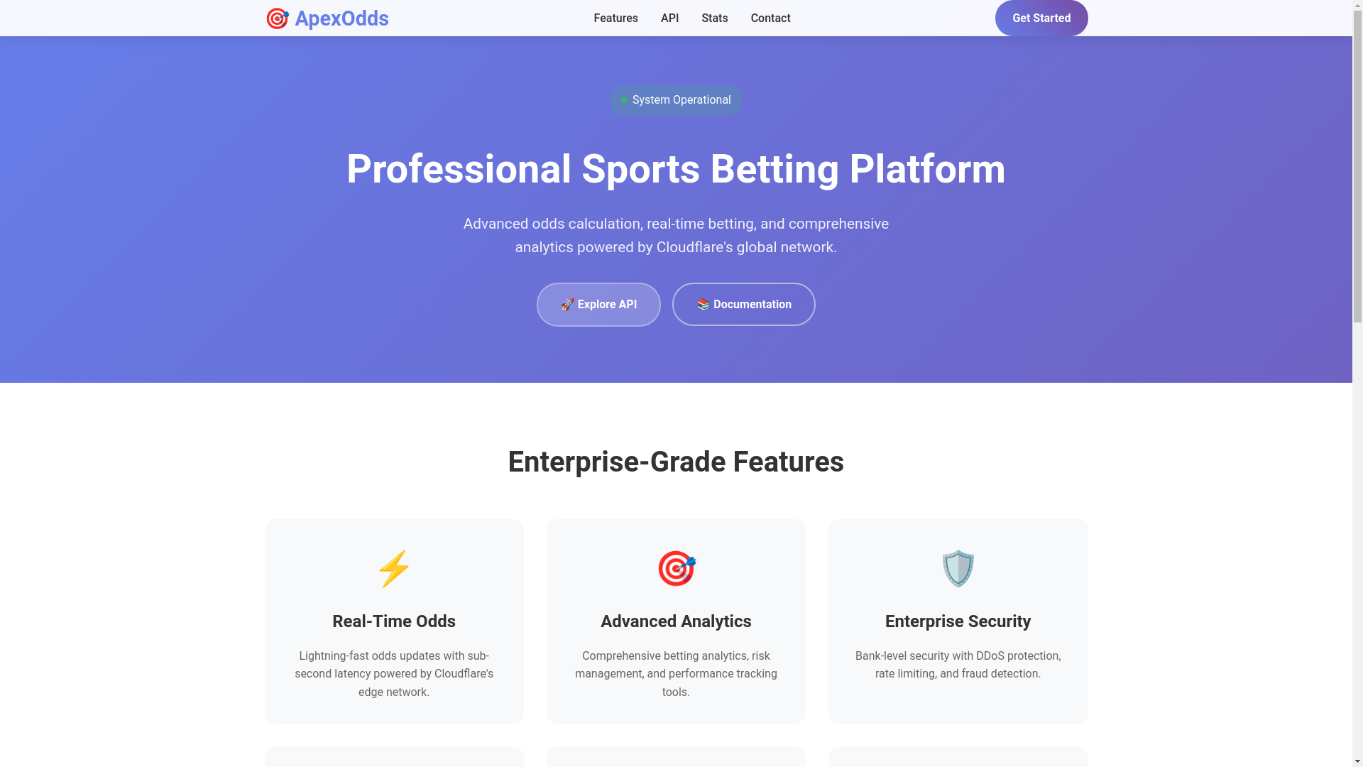 website screenshot of https://apexodds-website.pages.dev/
