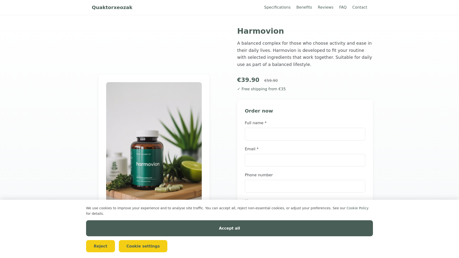 website screenshot of https://quaktorxeozak.world/