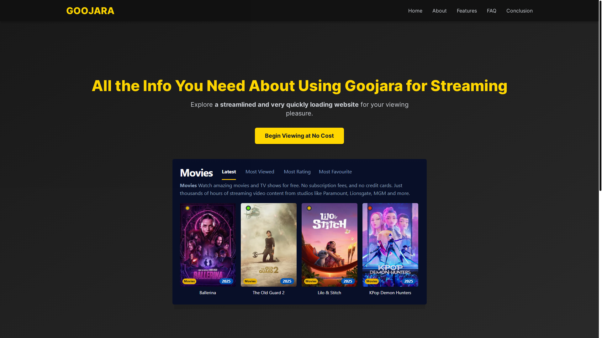 website screenshot of https://goojara-jahi.pages.dev/