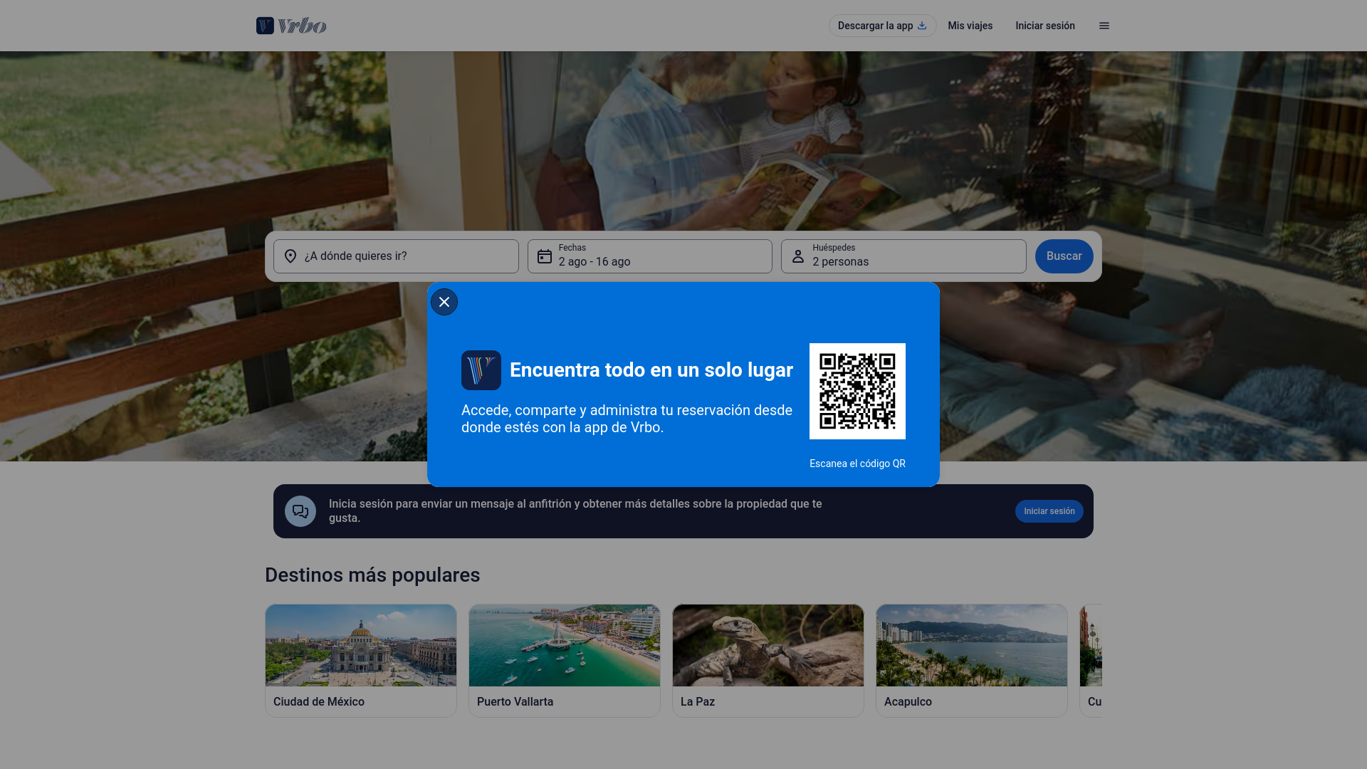 website screenshot of https://www.vrbo.com/