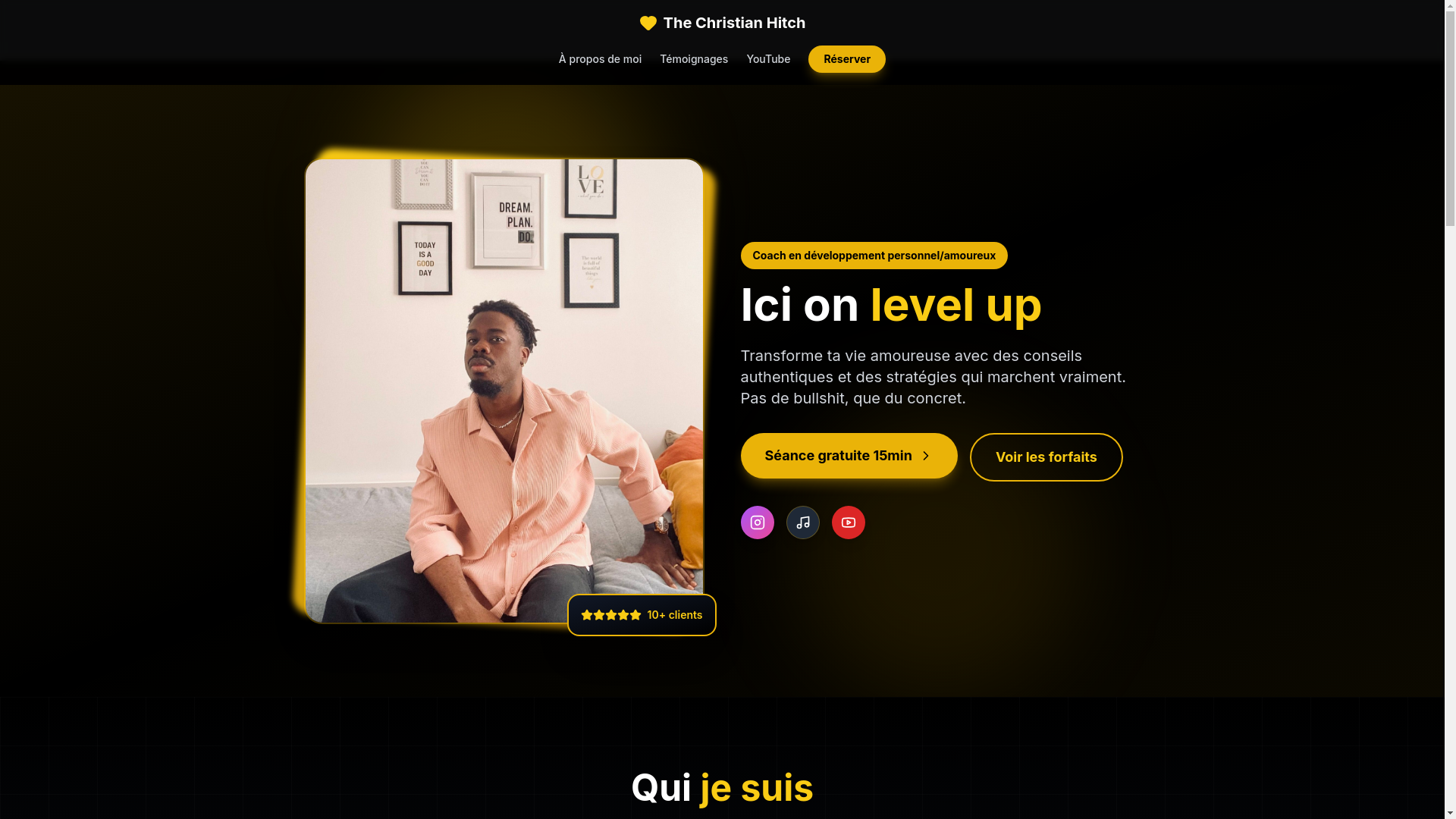 website screenshot of https://the-christian-hitch.com/