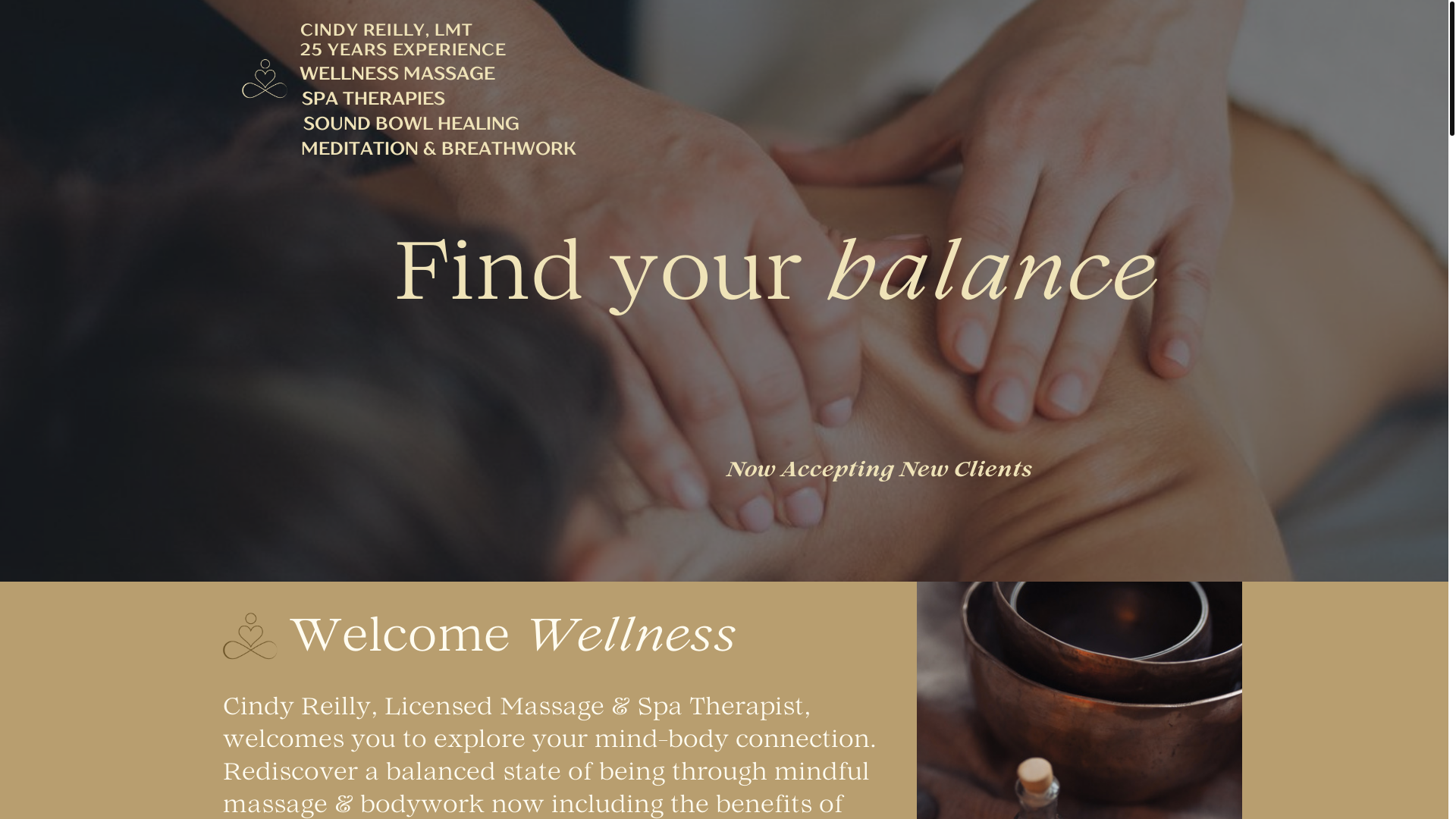 website screenshot of https://athensmindbodysound.com/