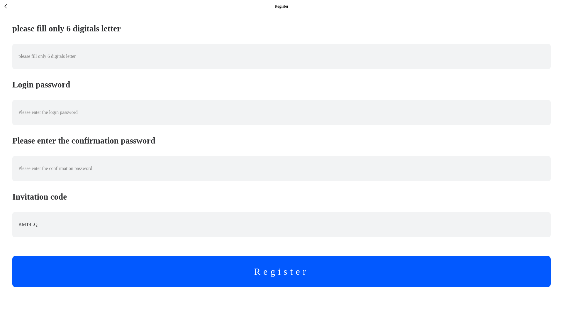 website screenshot of https://unitop-shop.shop/h5/index.html#/pages/login/register?invite_code=KMT4LQ