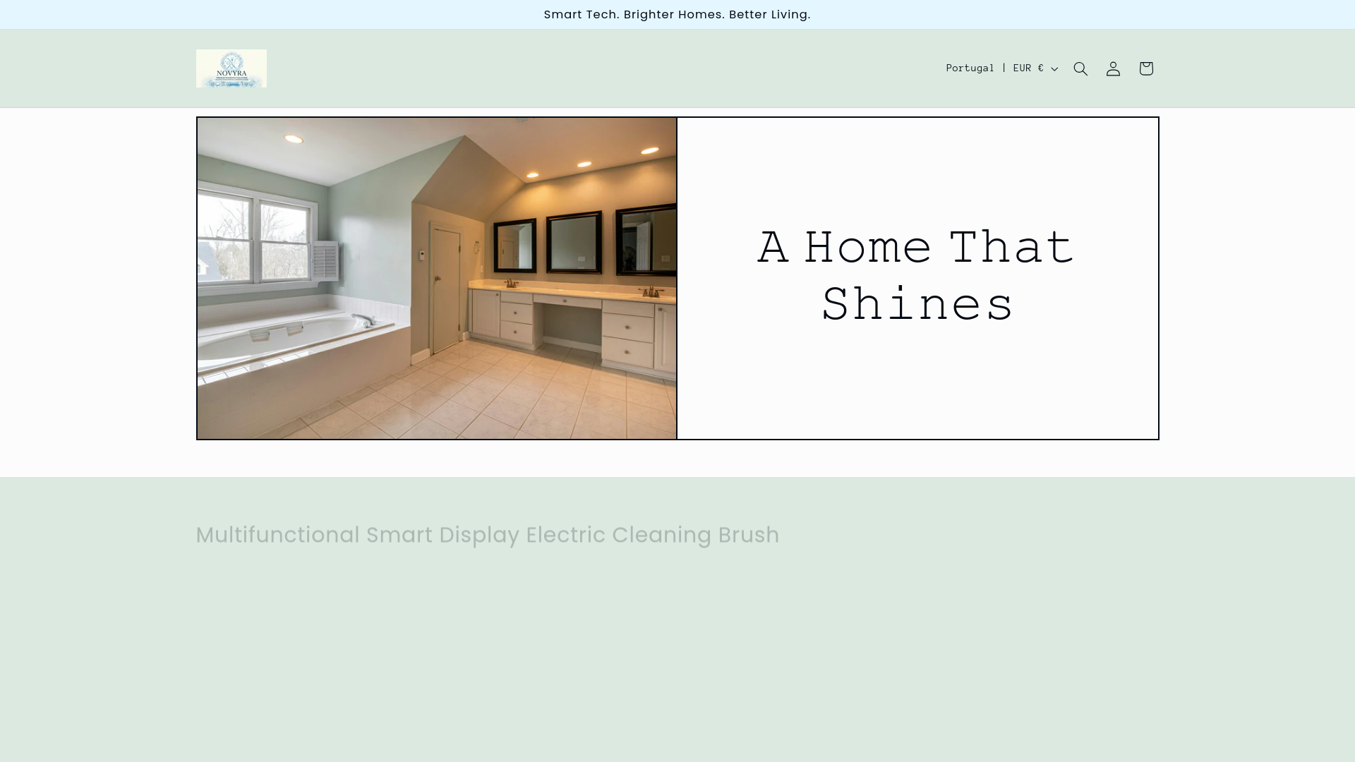 website screenshot of https://getnovyra.store