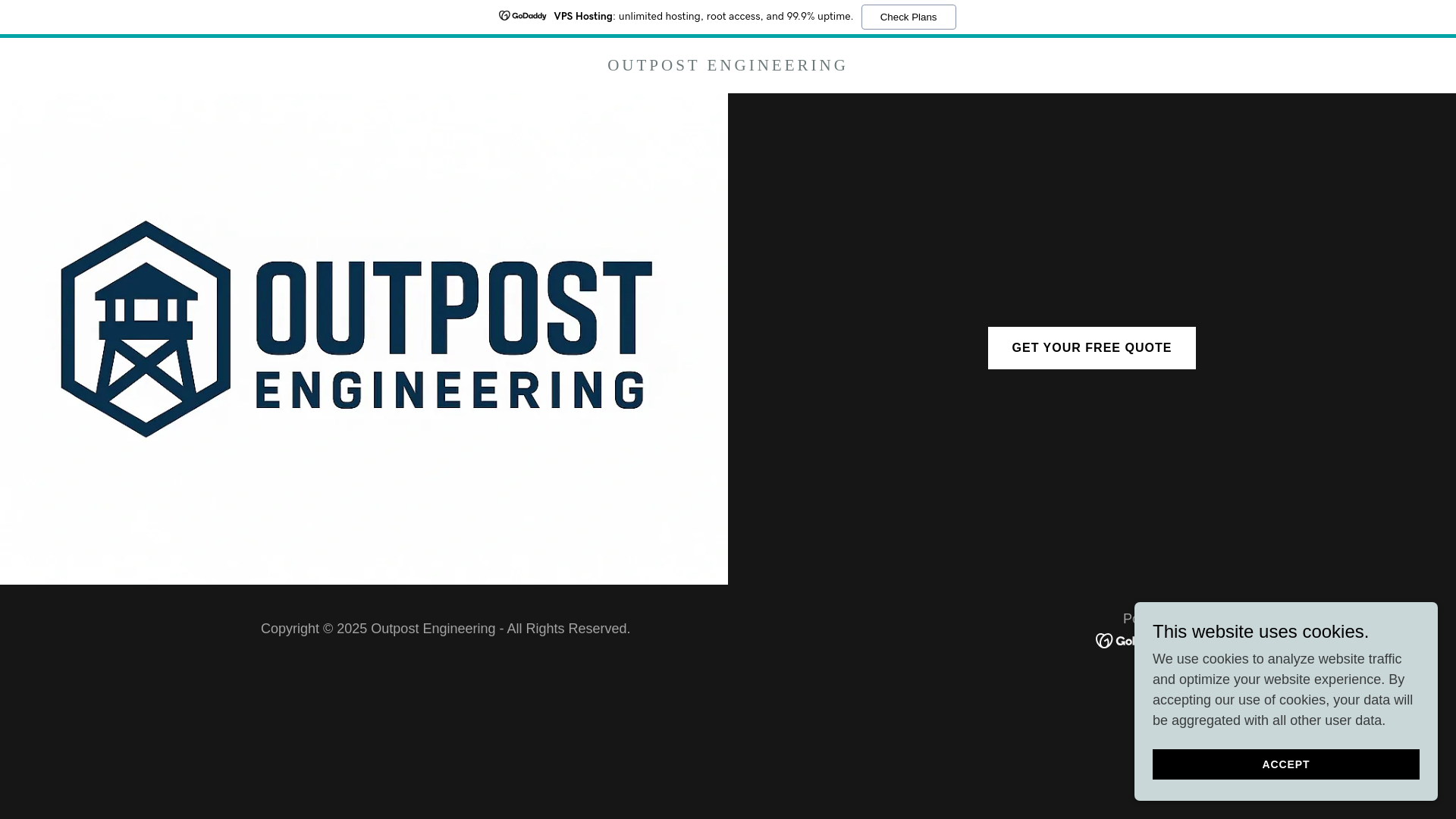 website screenshot of https://outpostengineering.com/