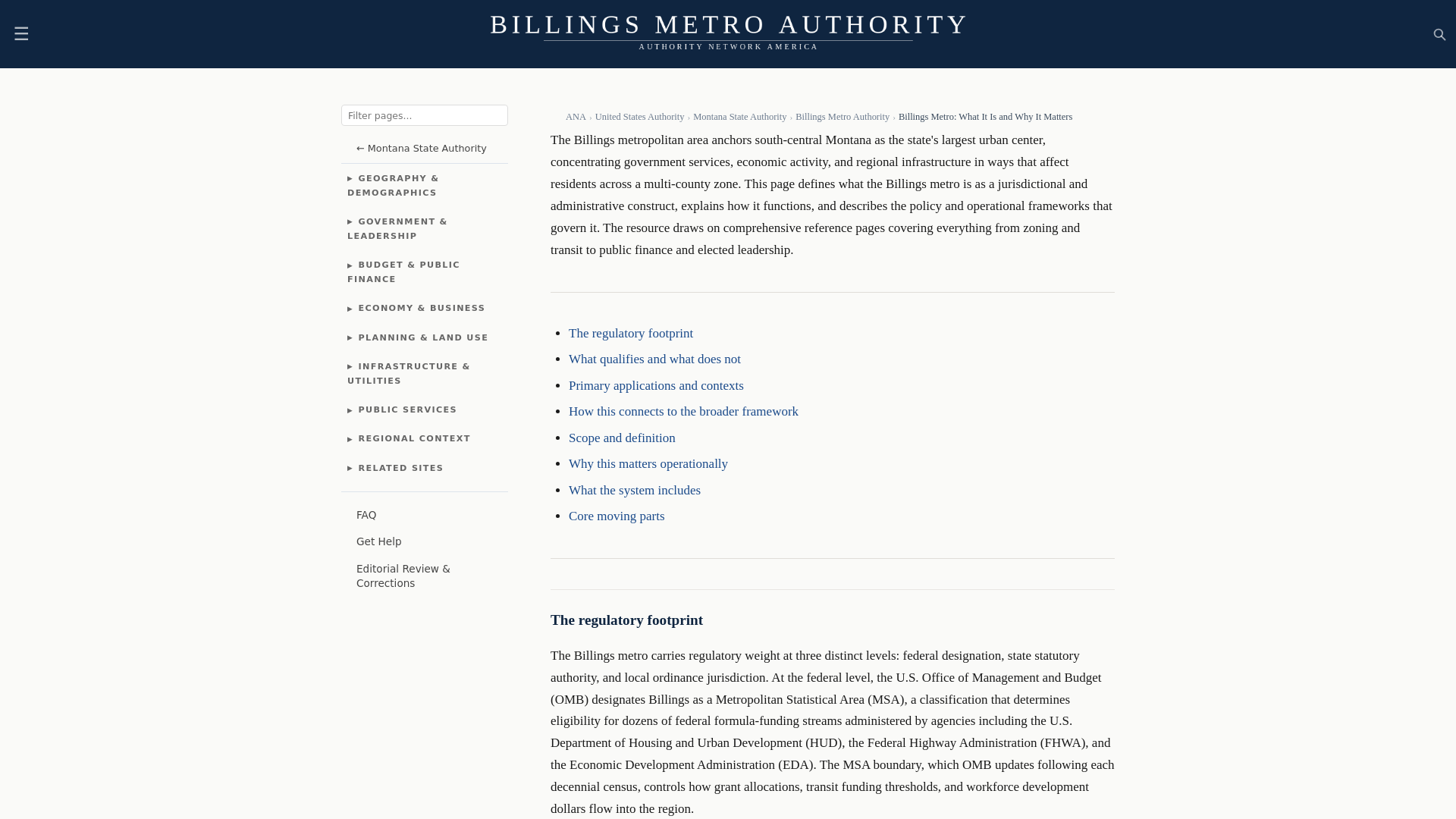 website screenshot of https://billingsmetroauthority.com/