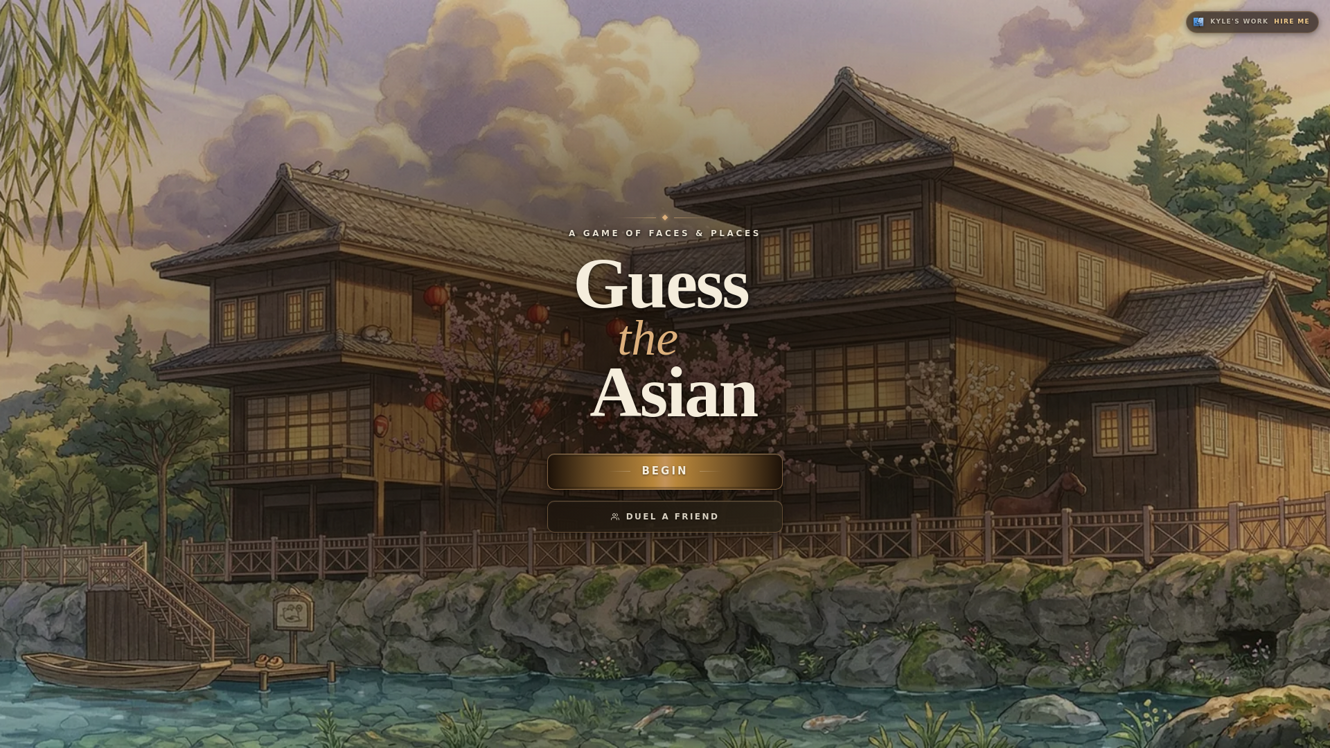 website screenshot of https://asianguesser.com/