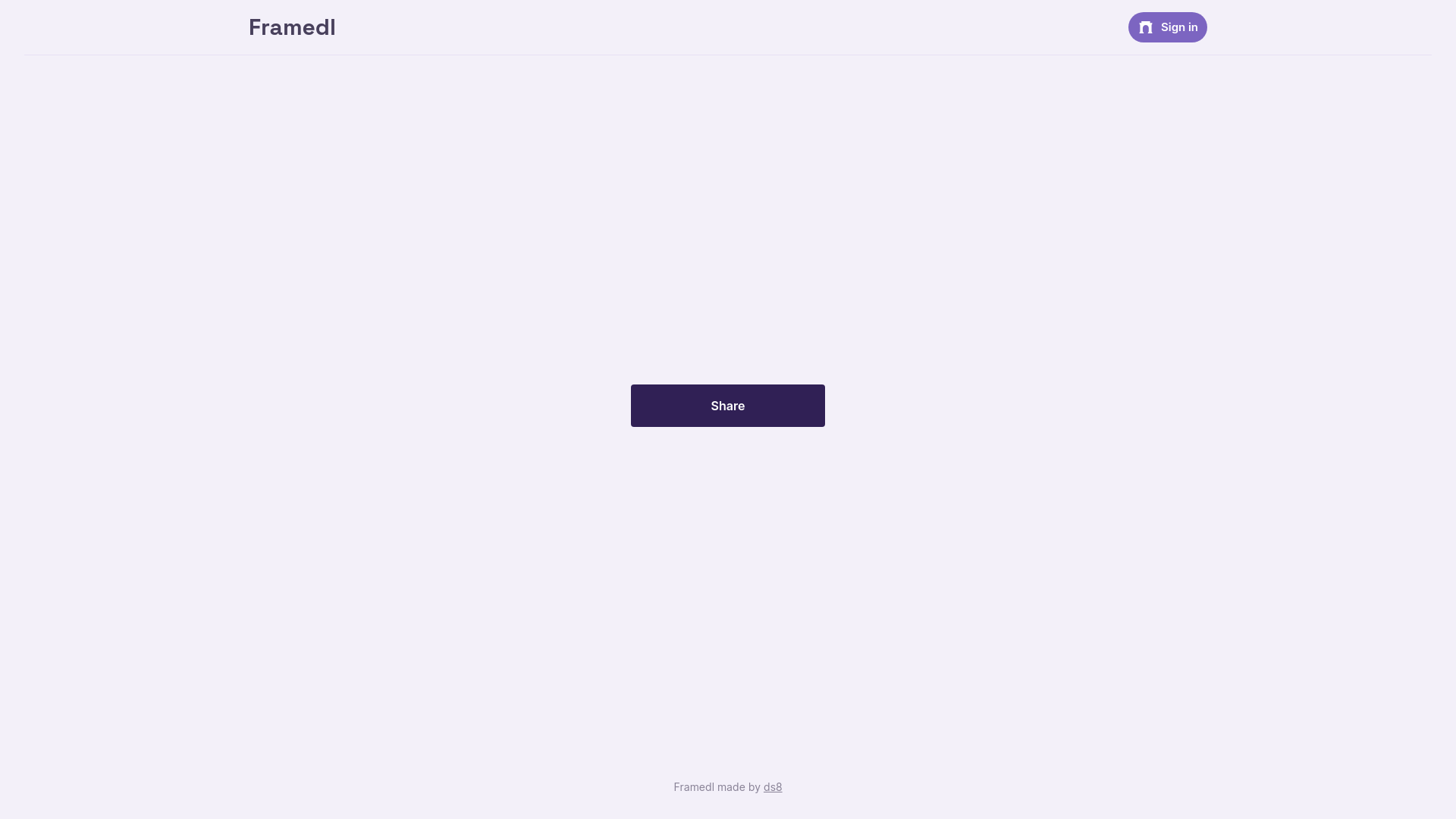 website screenshot of https://framedl.com/