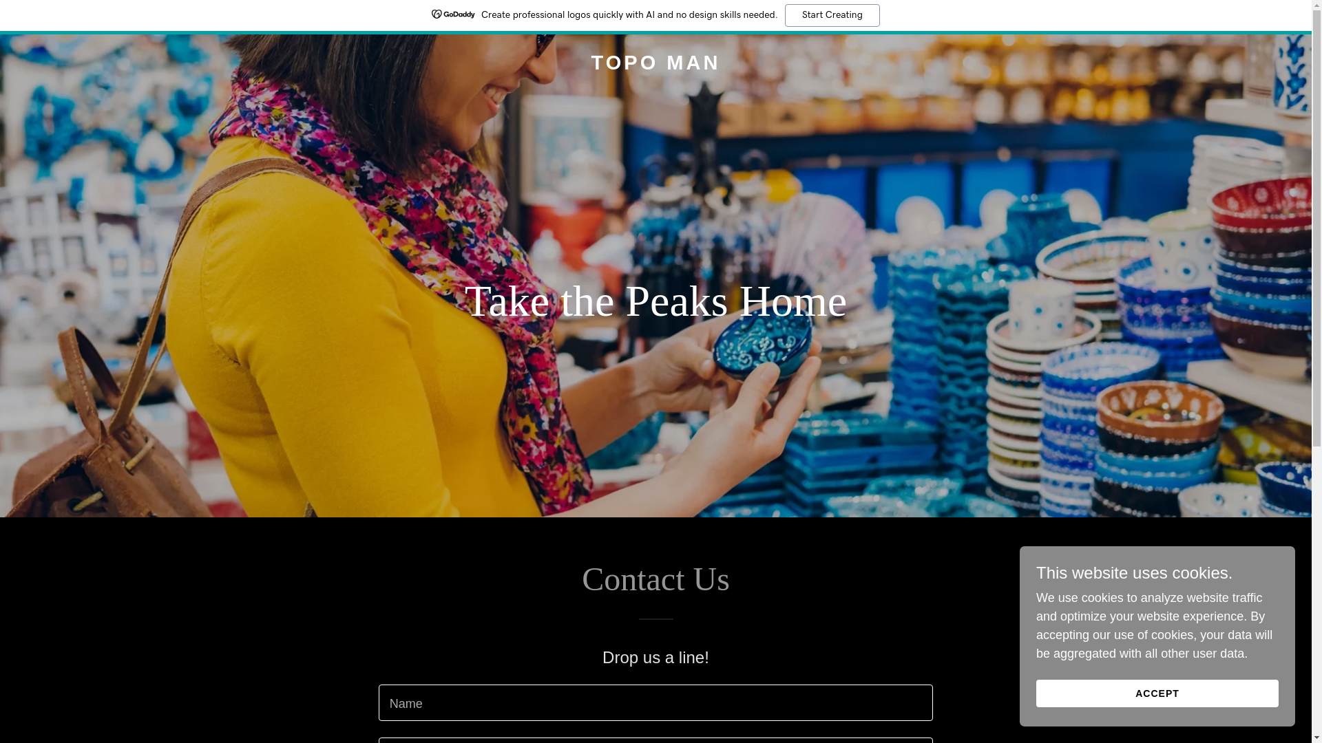 website screenshot of https://topo-man.com/