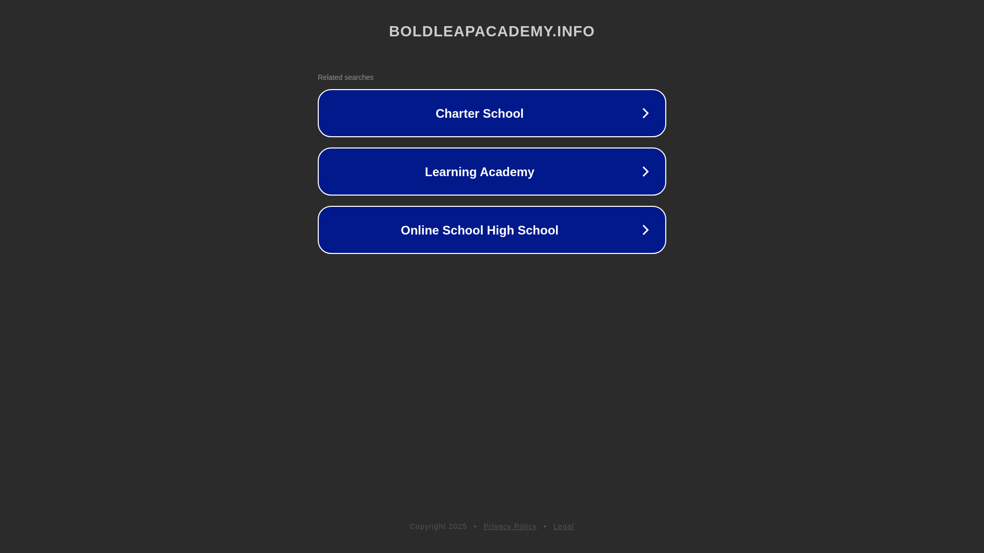 website screenshot of https://boldleapacademy.info/