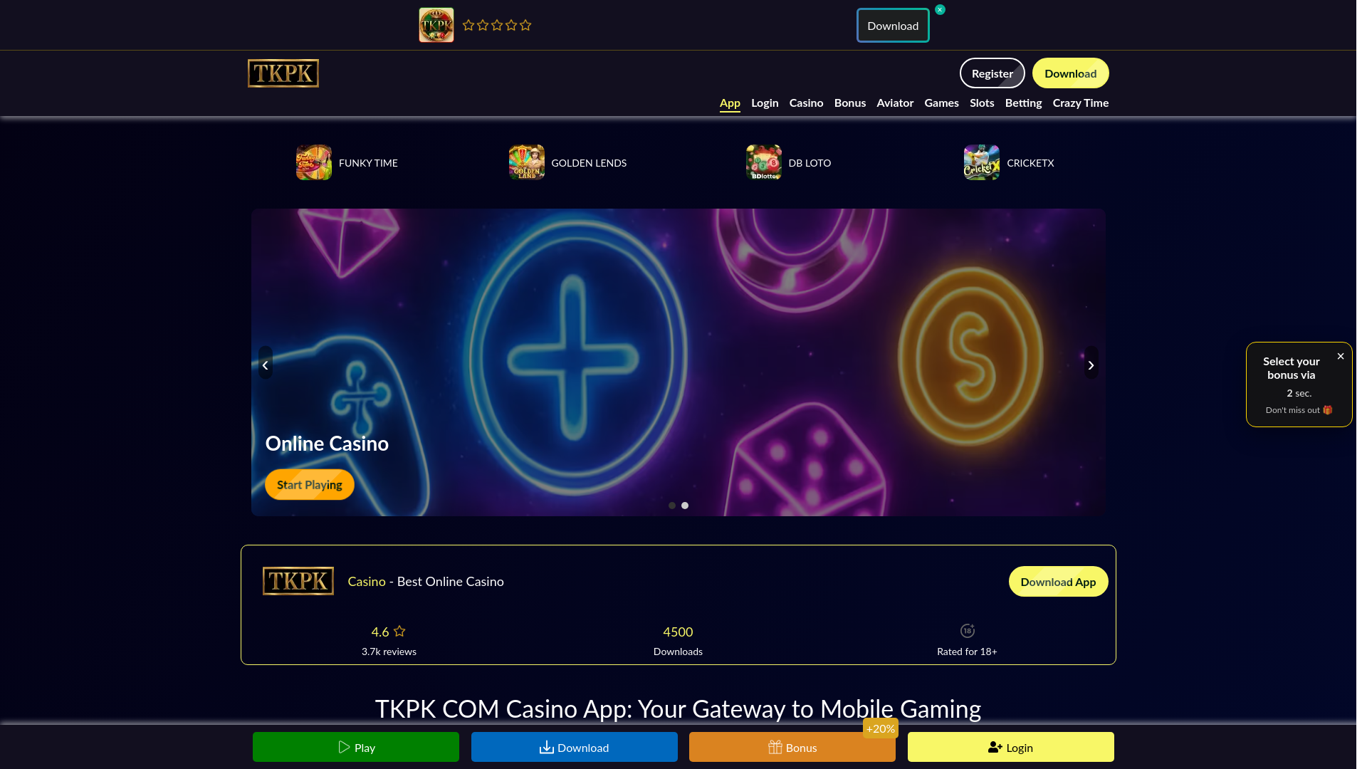 website screenshot of https://tk-pk.net/