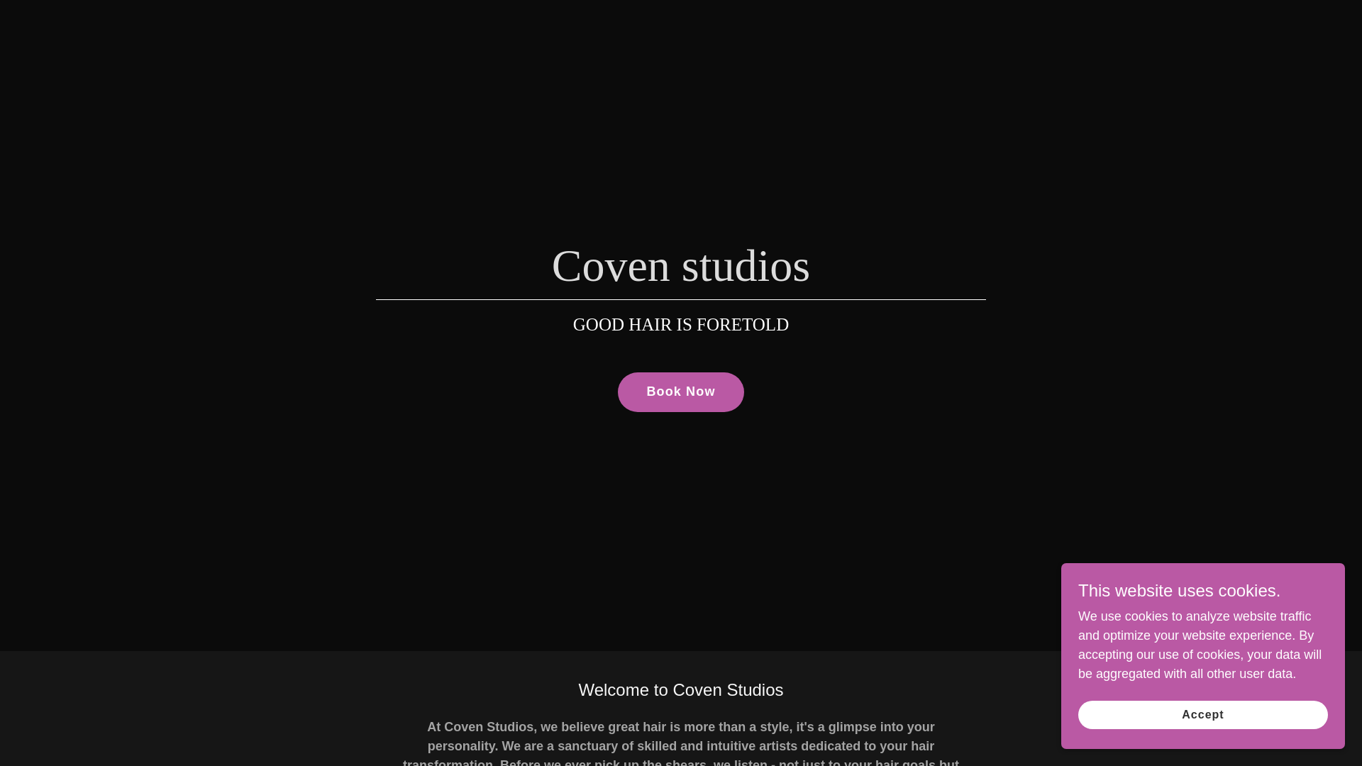 website screenshot of https://covenstudioptbo.ca/