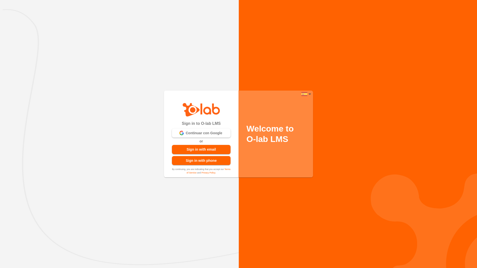 website screenshot of https://admin.o-labapp.com/