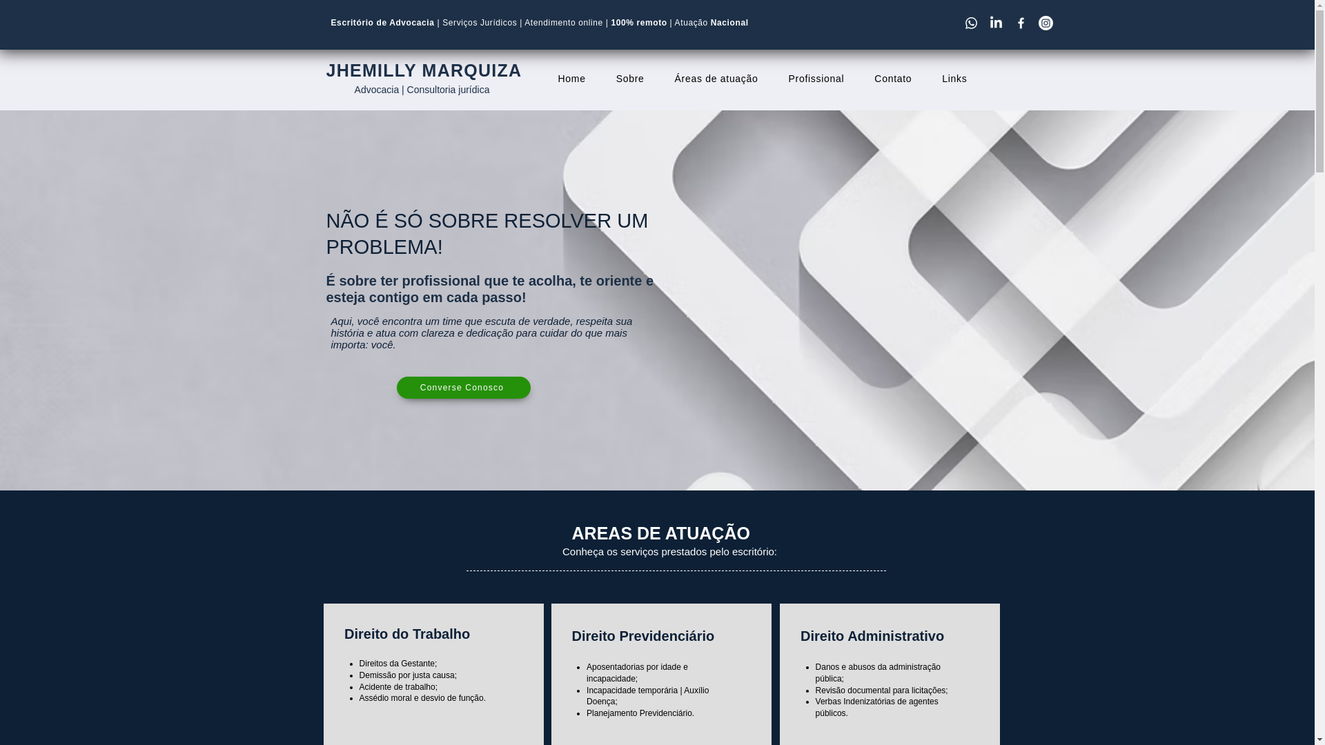 website screenshot of https://jhemillymarquizaadv.com.br/