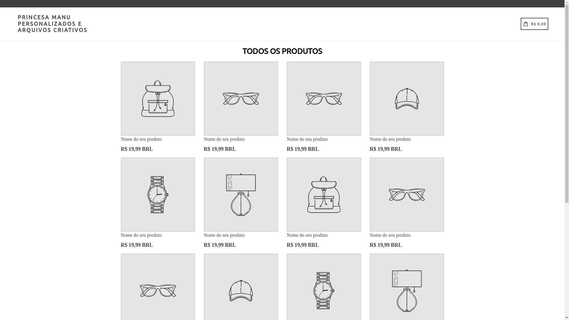 website screenshot of https://princesamanuartedigital.com.br/