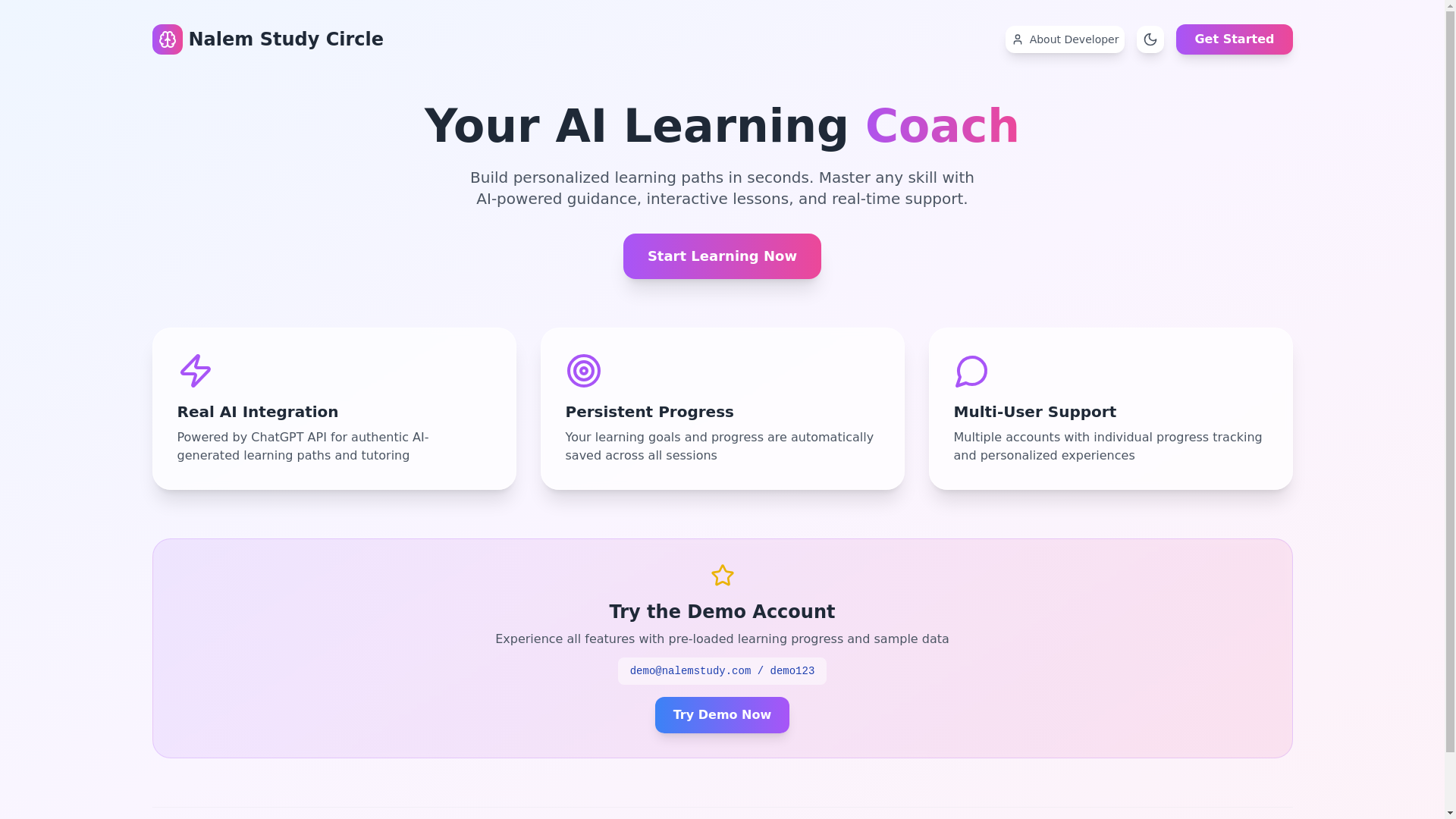 website screenshot of https://nalemstudycircle.org/