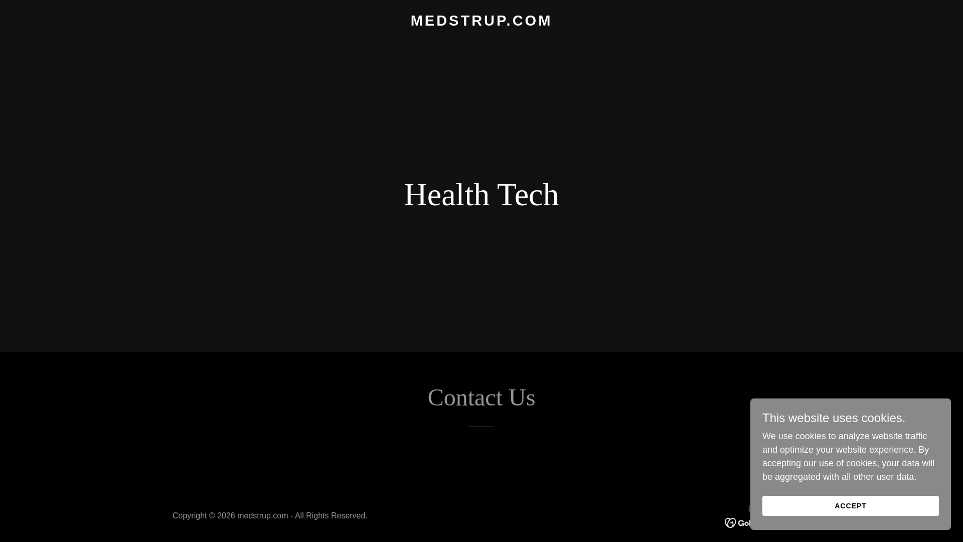 website screenshot of https://medstrup.com