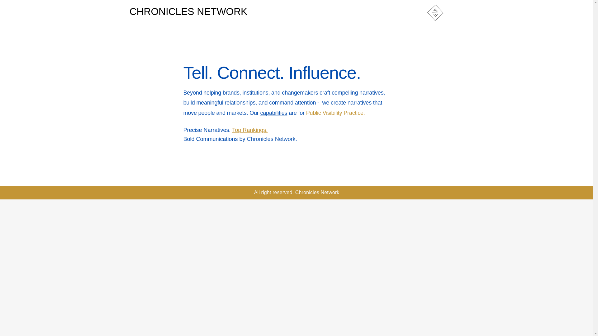 website screenshot of https://chronicles-network.org/