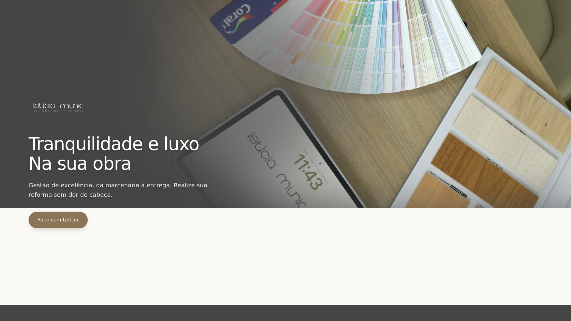 website screenshot of https://leticiamunic.com