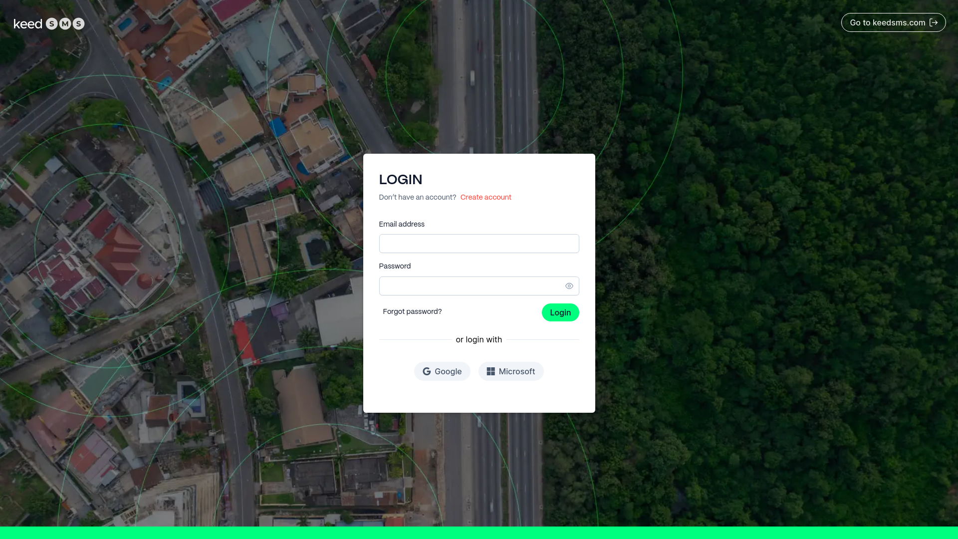 website screenshot of https://keed-sms-customer-web-staging.pages.dev/