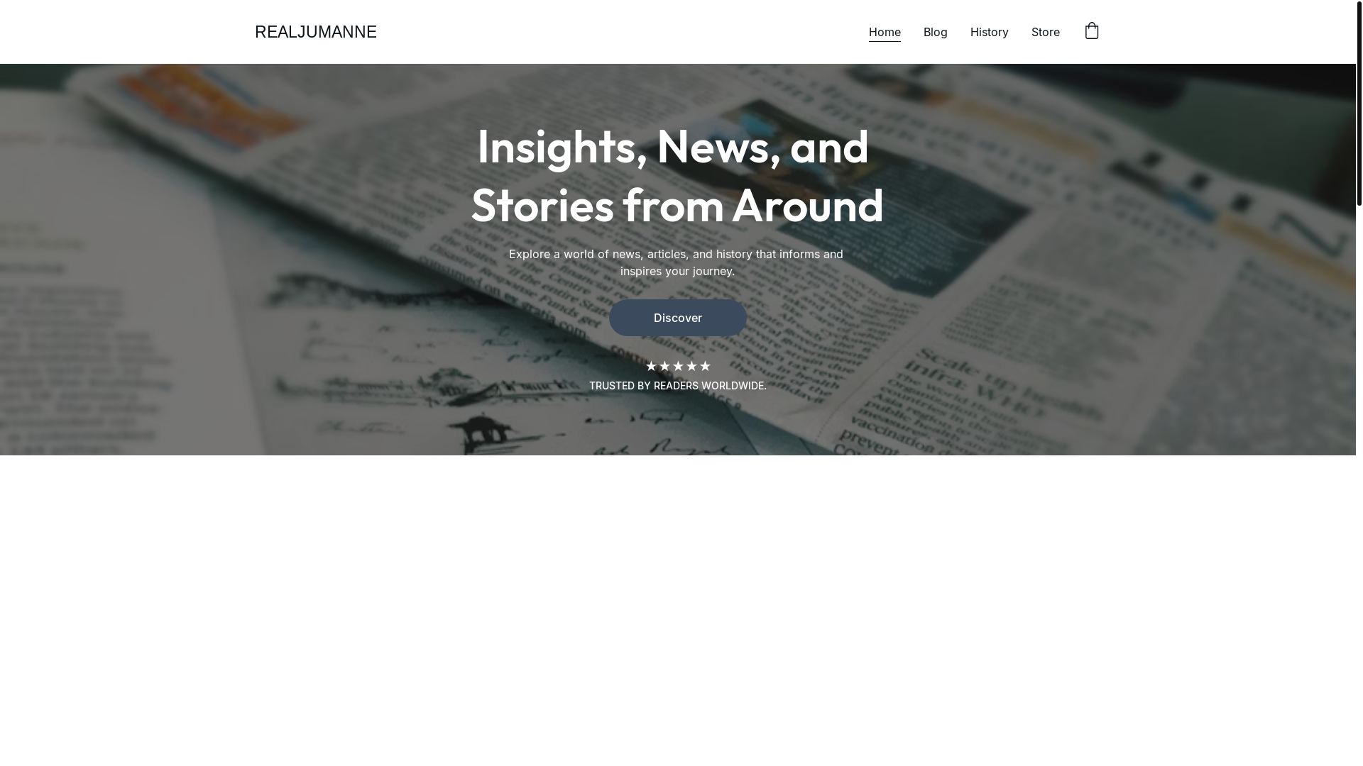 website screenshot of https://realjumanne.com/