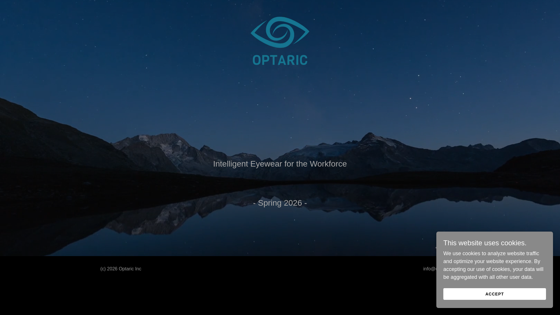 website screenshot of https://optaric.com/